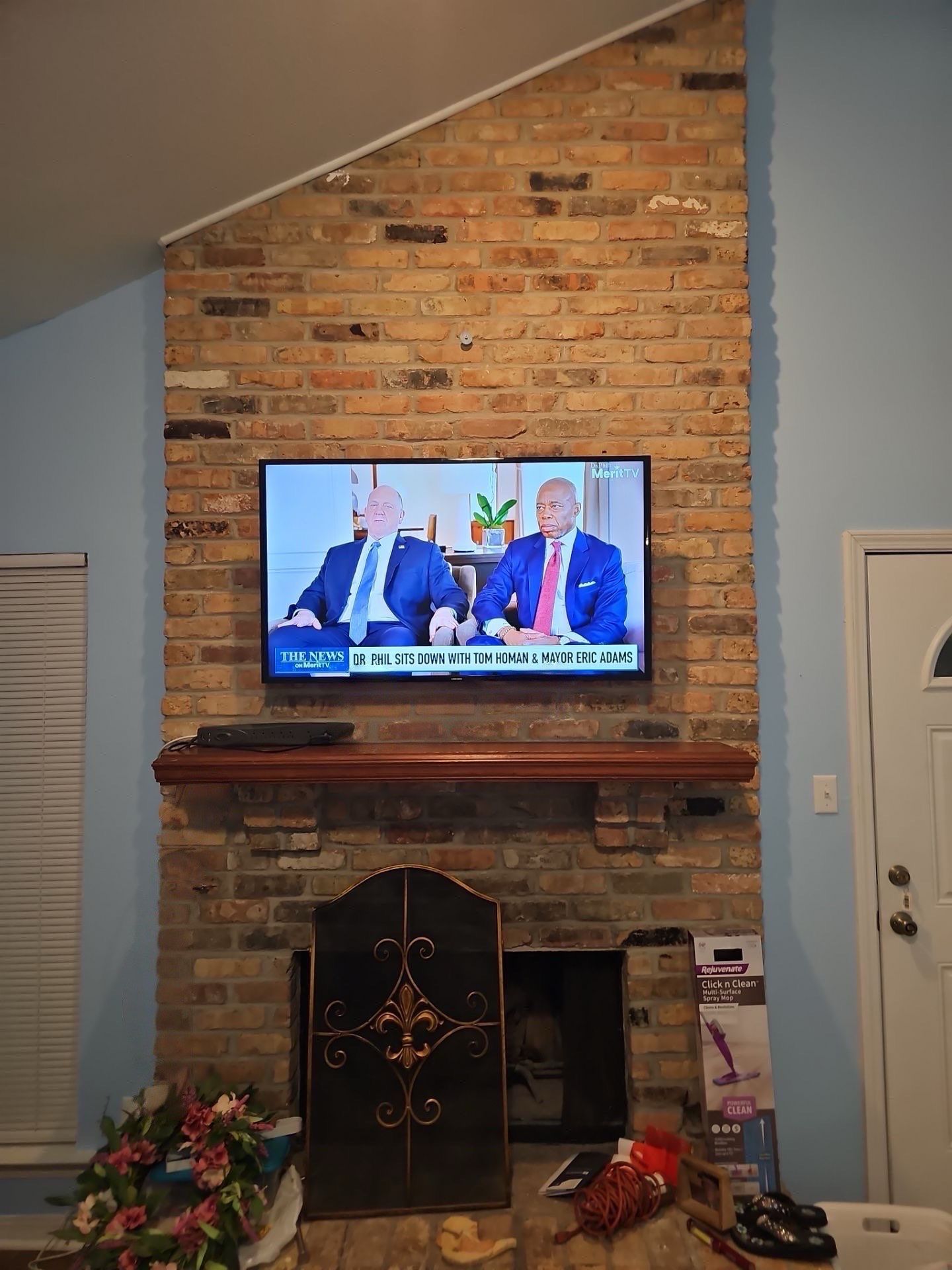 Fireplace TV Mounting Projects by Hangman Mounting & Installation 