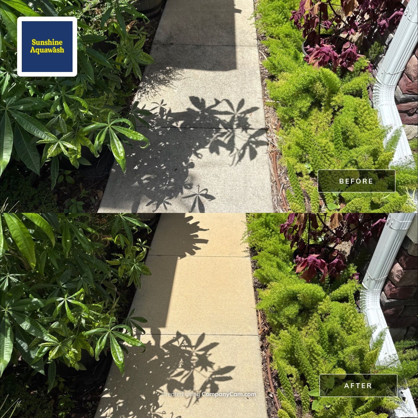 Concrete Driveway Cleaning – Covered Bridge Estates, Ellenton, FL by Sunshine AquaWash