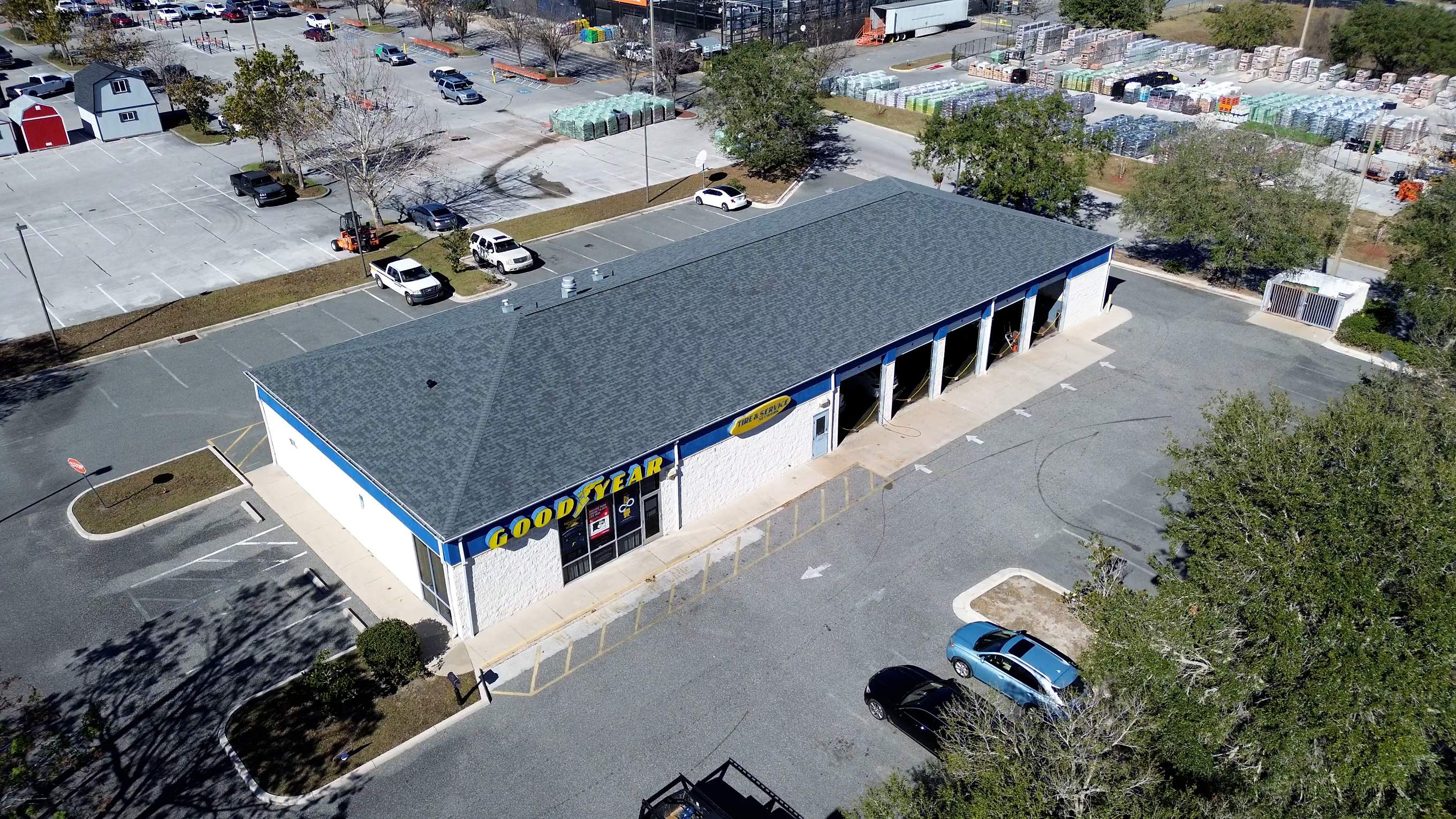Reroofing Good Year Tire Shop in The Villages, FL by Brehm Roofing