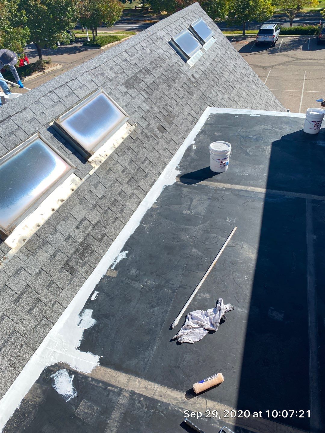 Commercial Roofing Installation using American Standard Coating - S  by A to Z Roofing