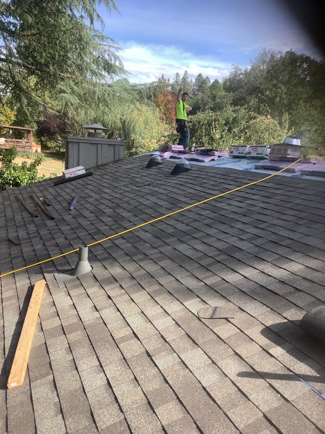 Residential Roofing Installation using Owens Corning Roofing Shingles by Byers Enterprises 