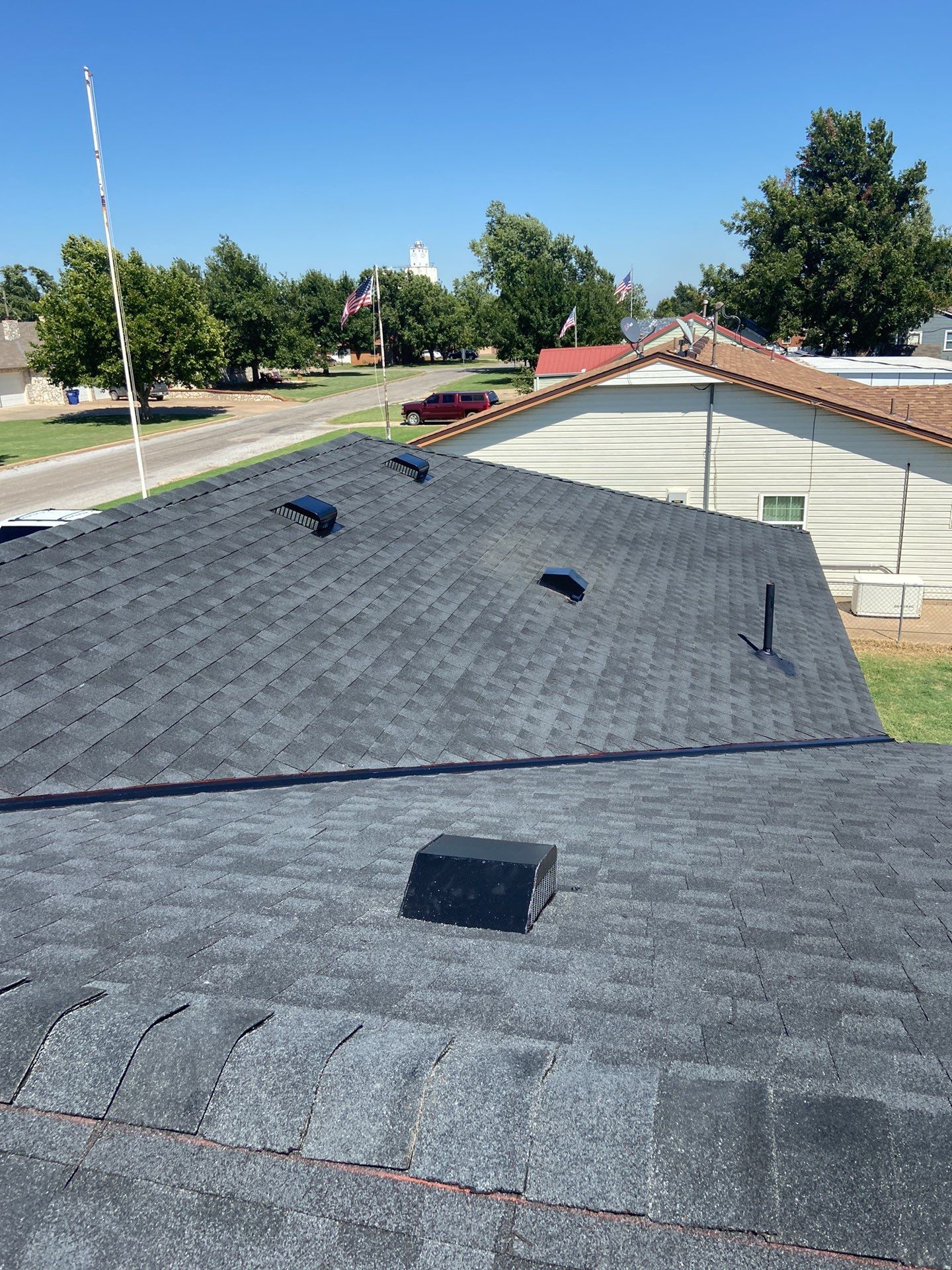 roof and vent replacement in Okarche by McCann's Roofing and Construction