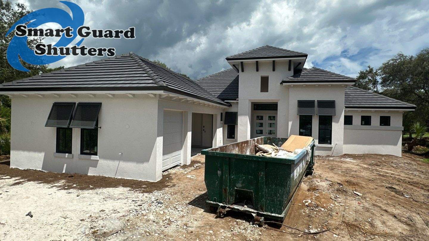 Decorative Bahamas in Traffic Grey B by Smart Guard Shutters