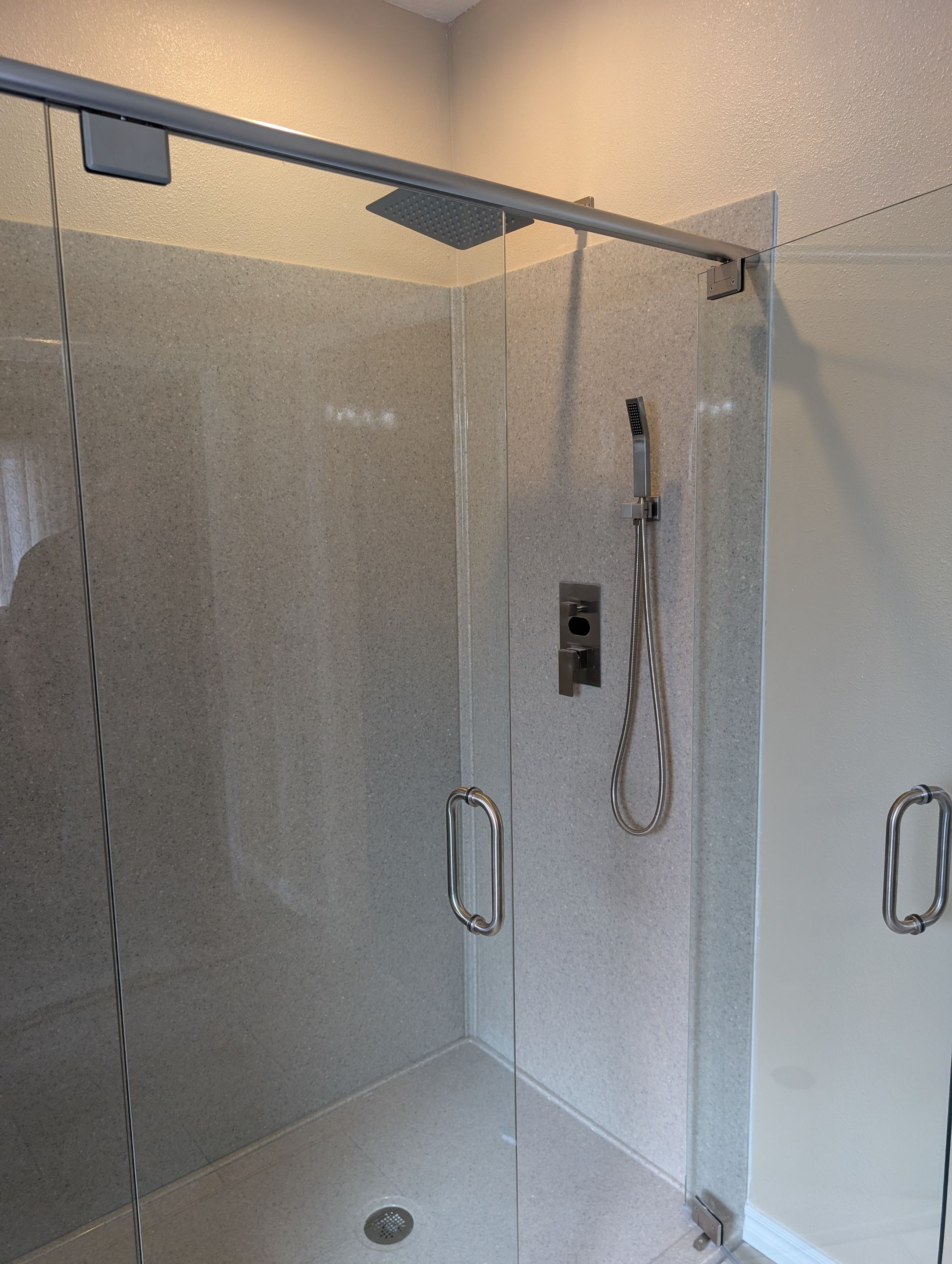 Ledgestone Master Bathroom Reno by Kitchen Works LLC