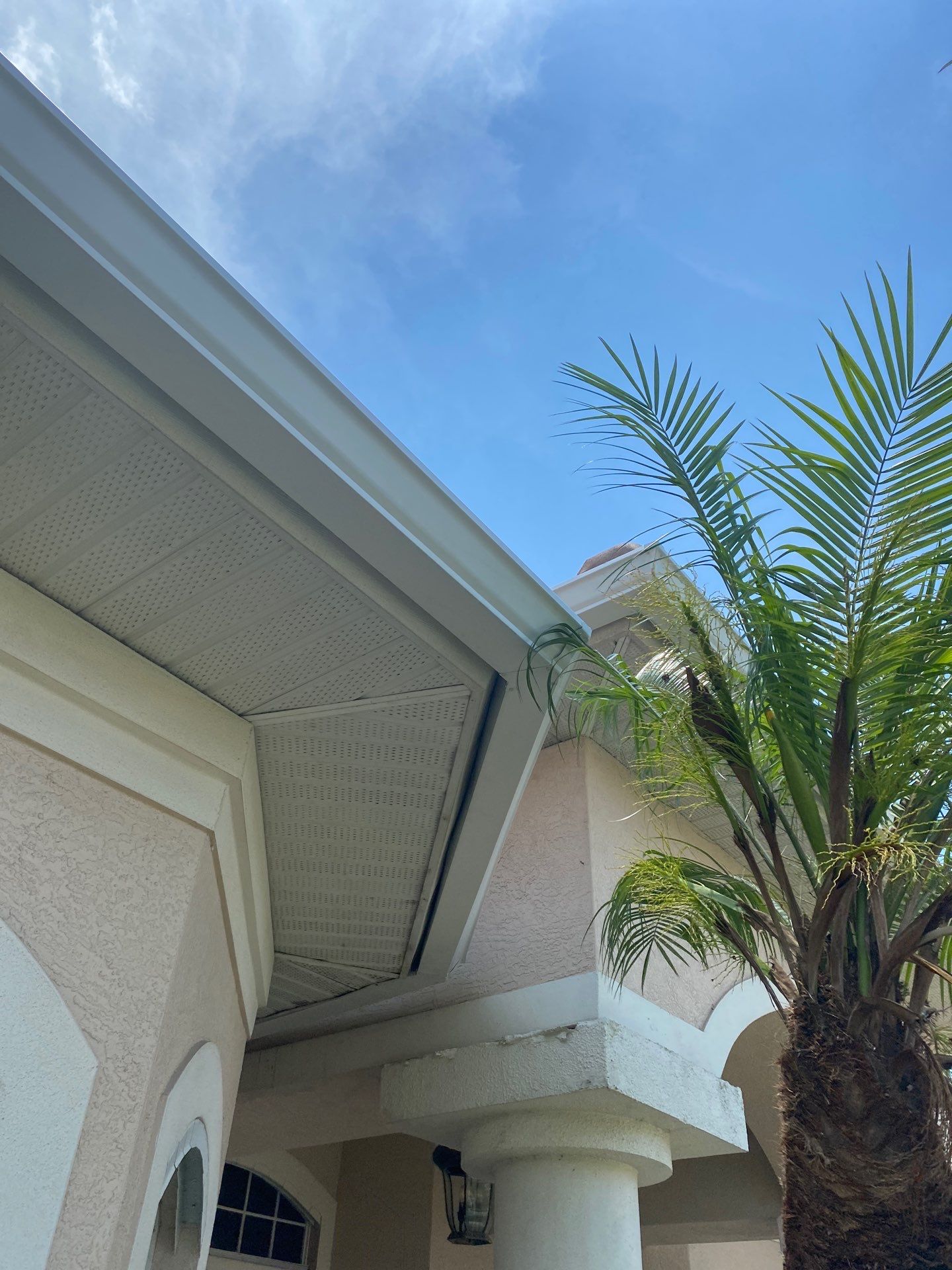 Seamless Gutter Upgrade Before & After in Bonita Springs FL by Gutter Professors