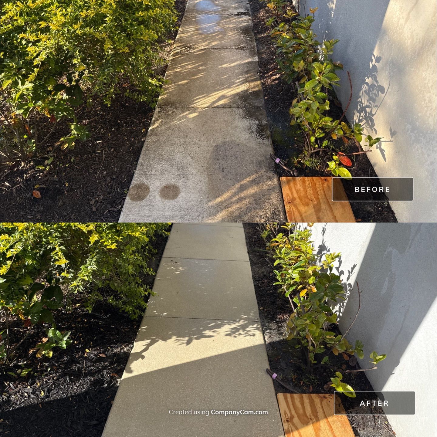 Oil Stain Removal & Concrete Cleaning – The Heights Community, Bradenton, FL by Sunshine AquaWash