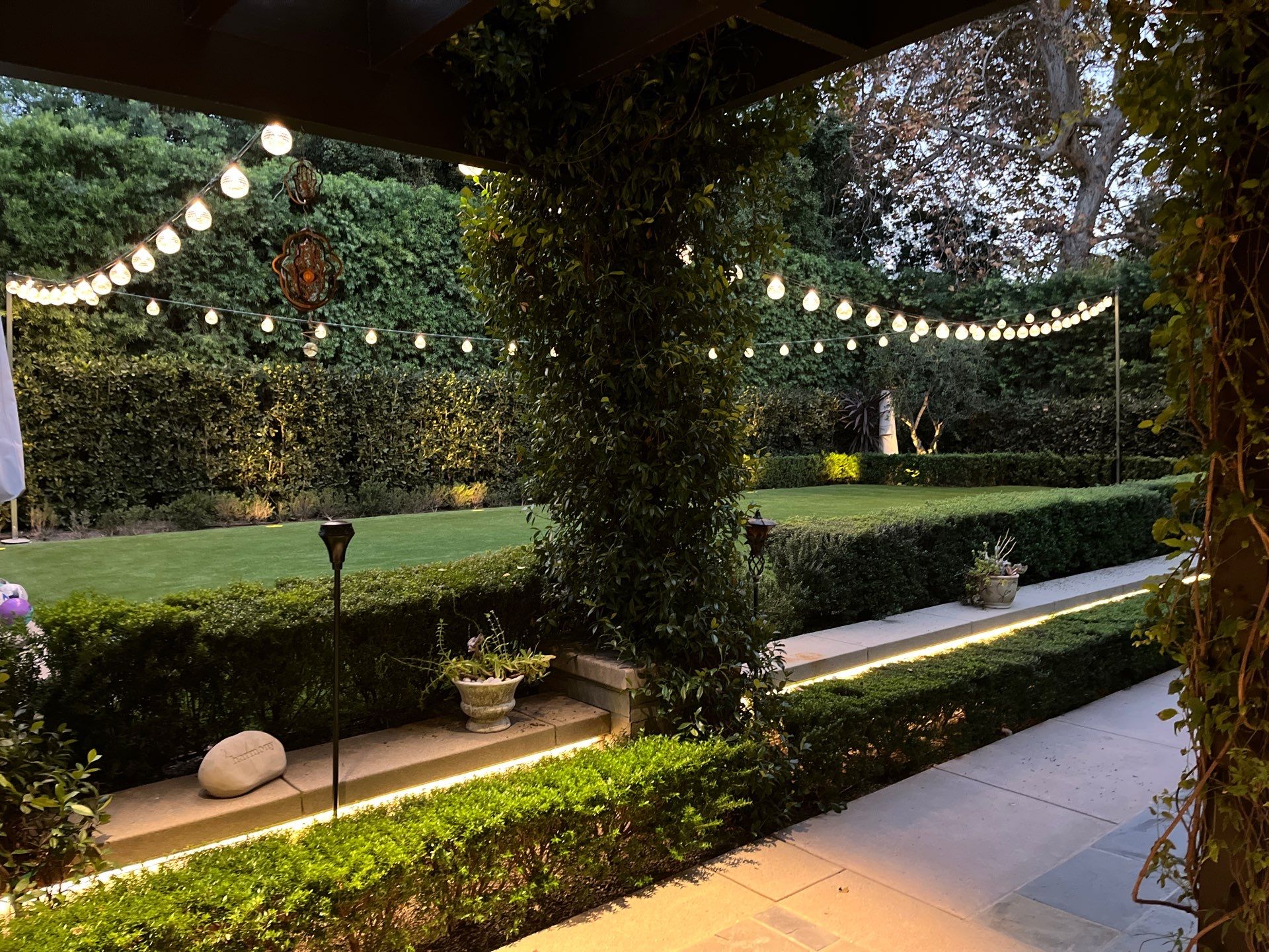 Toluca Lake Outdoor Entertainment + Landscape Lighting by Outdoor Lights + Shades