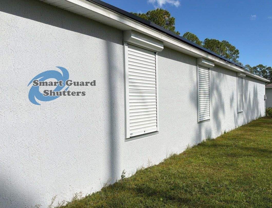 Rolling Shutters in White by Smart Guard Shutters