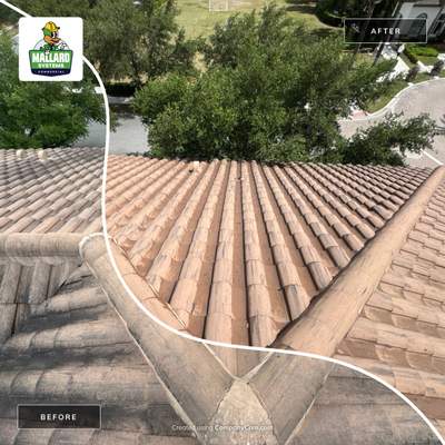 Barrel Tile Roof Cleaning