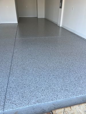 Garage Floor Coating using Coyote