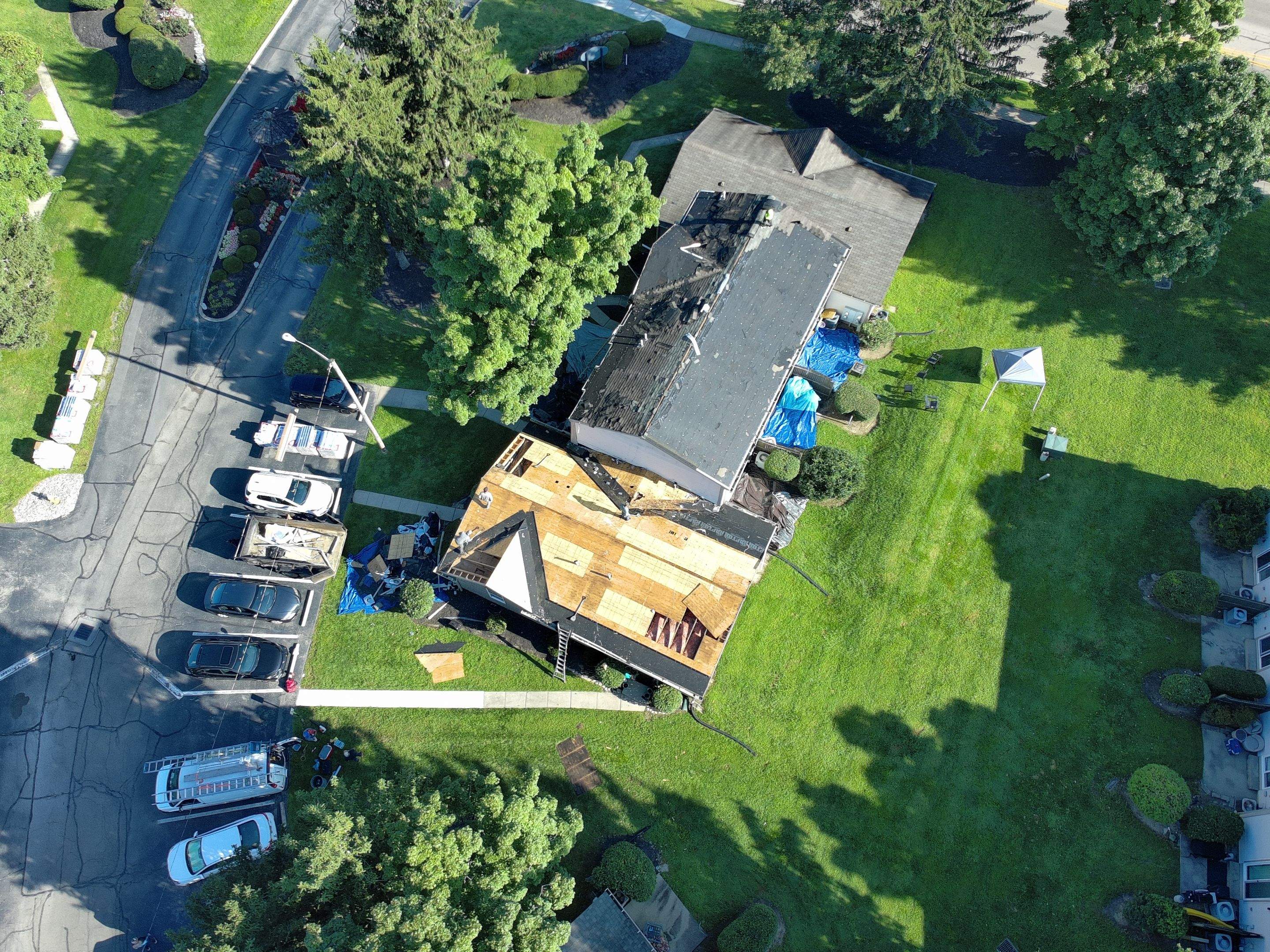 Multi-Family Roof Replacement and Decking Repair in Dayton