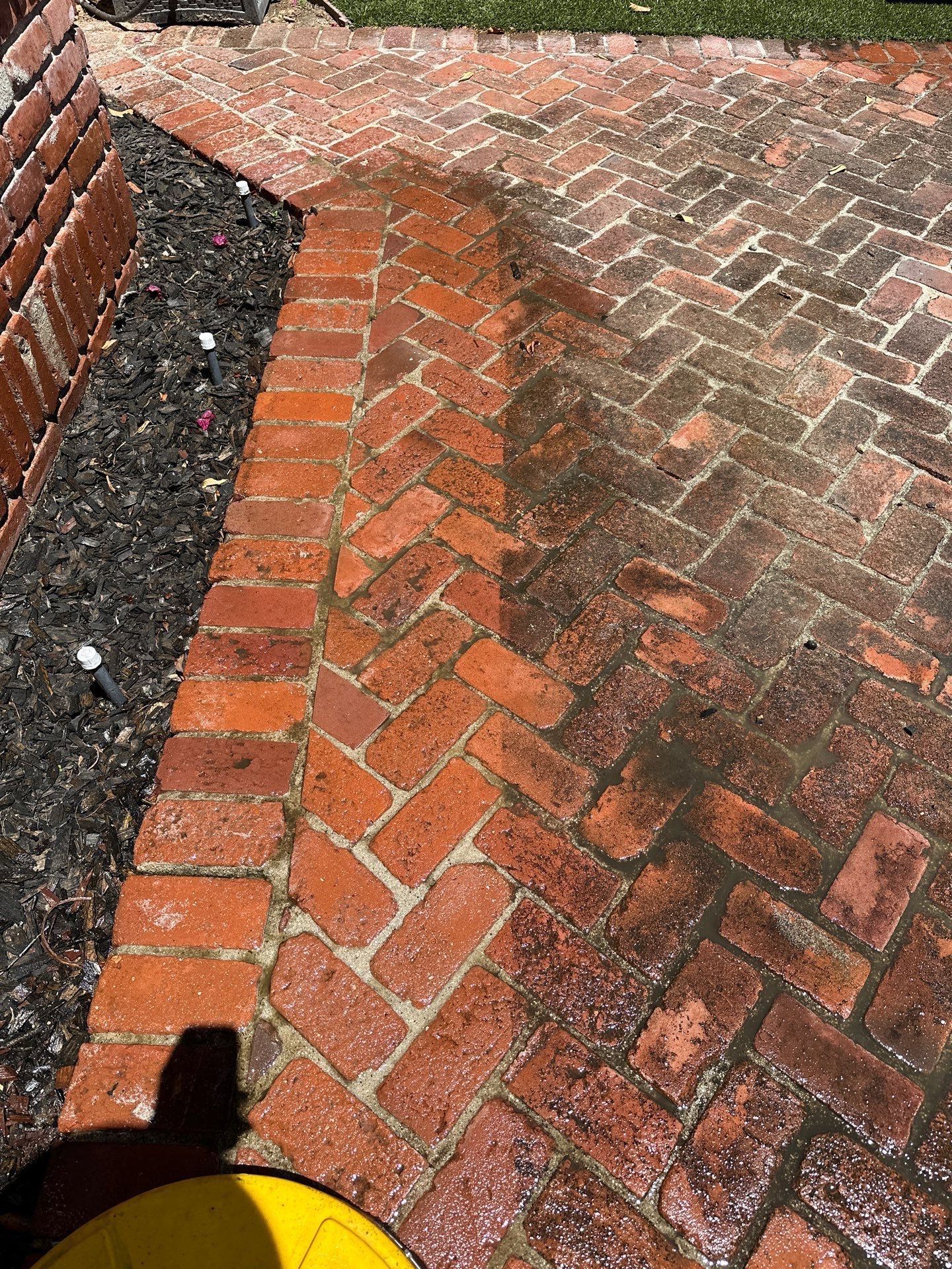 Orange County stucco soft wash and brick pressure washing by Property Cleaning Experts