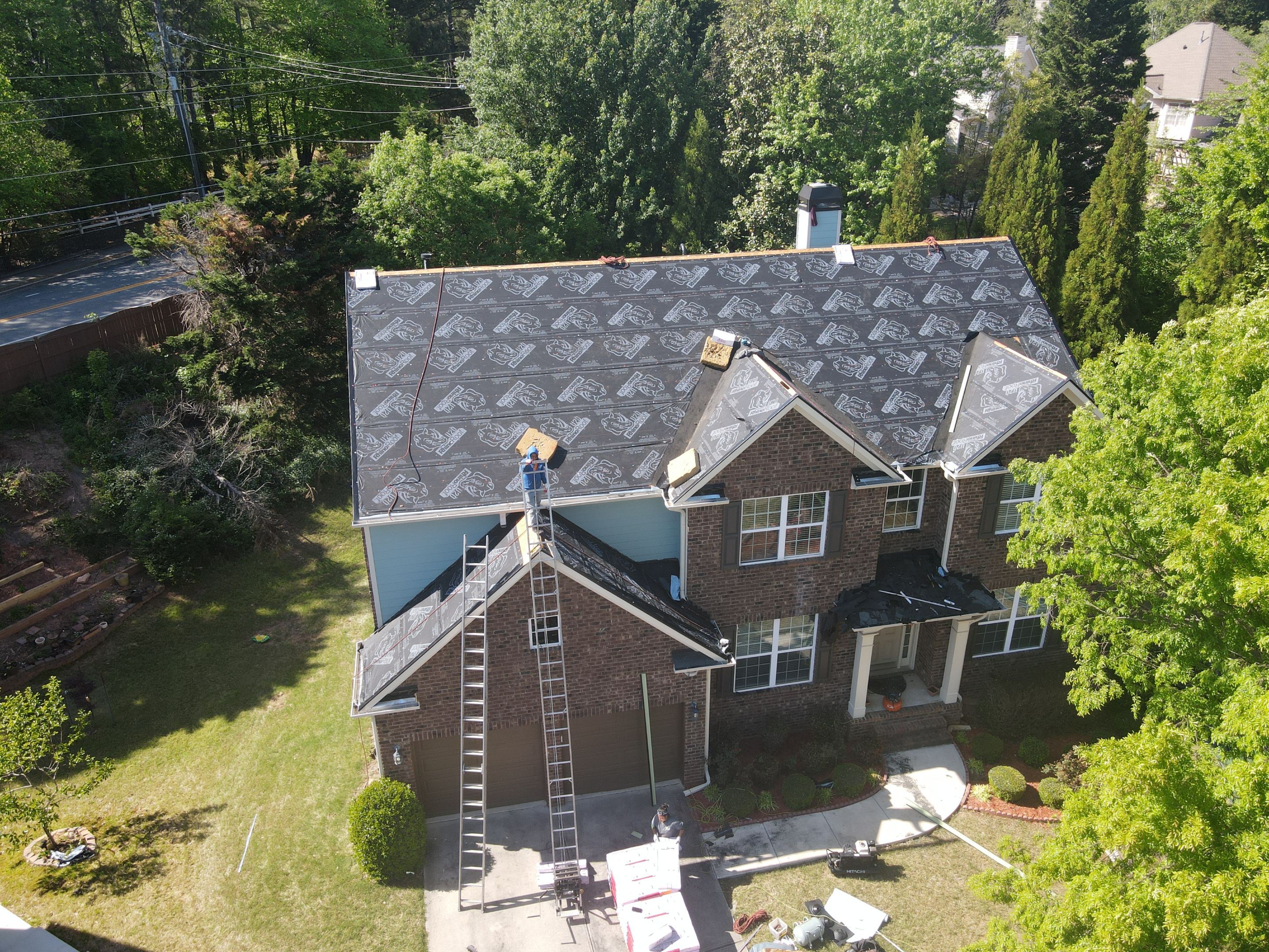 Residential Roofing Installation using Owens Corning Onyx Black by Inspector Roofing and Restoration