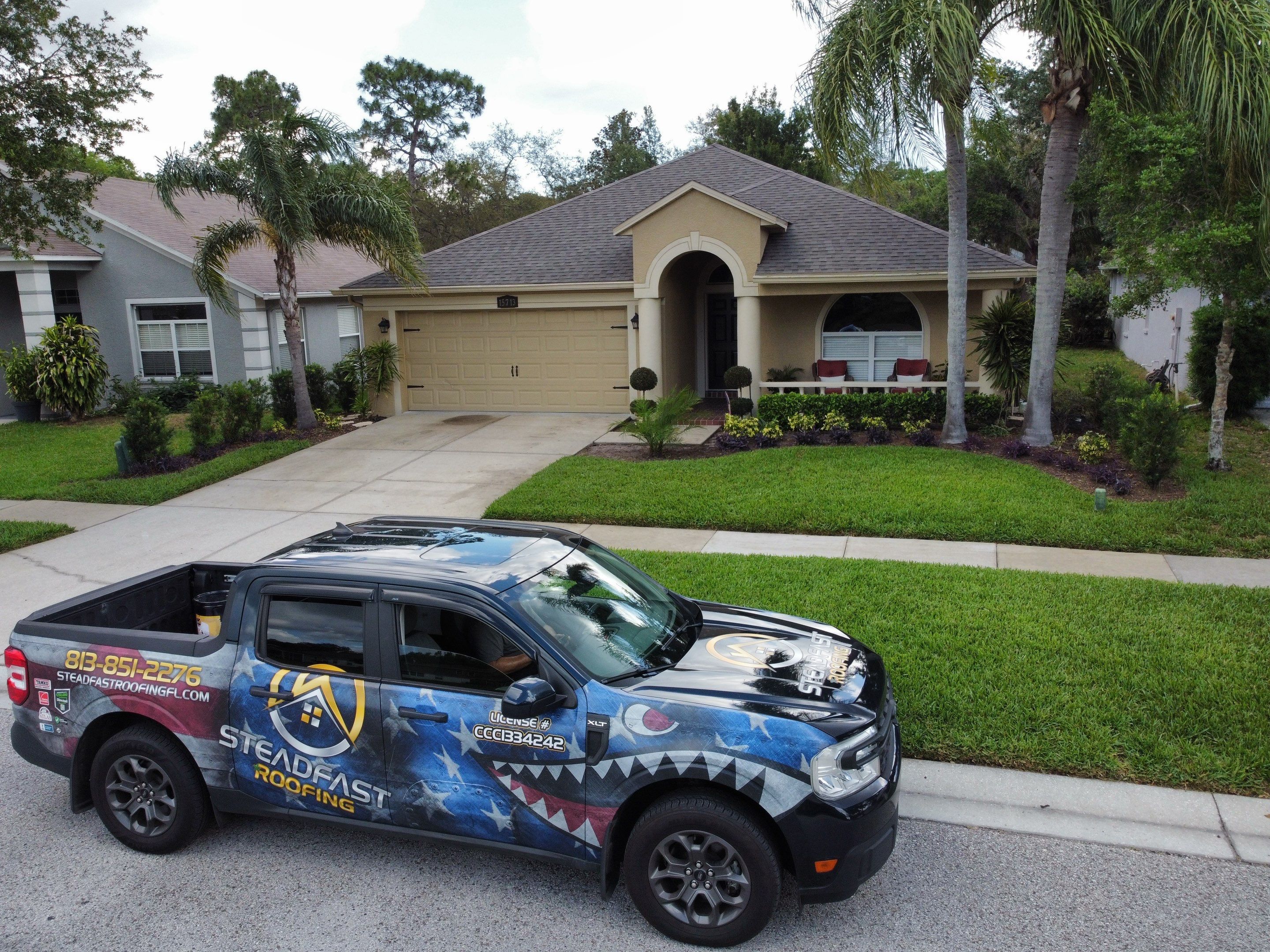 Roof Replacement in Land O' Lakes, FL. by Steadfast Roofing