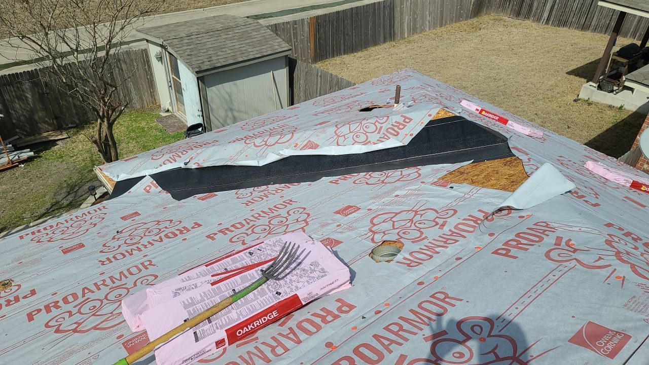 Residential Roofing Replacement and Attic Ventilation Upgrade in Manor by Caliber Restoration LLC