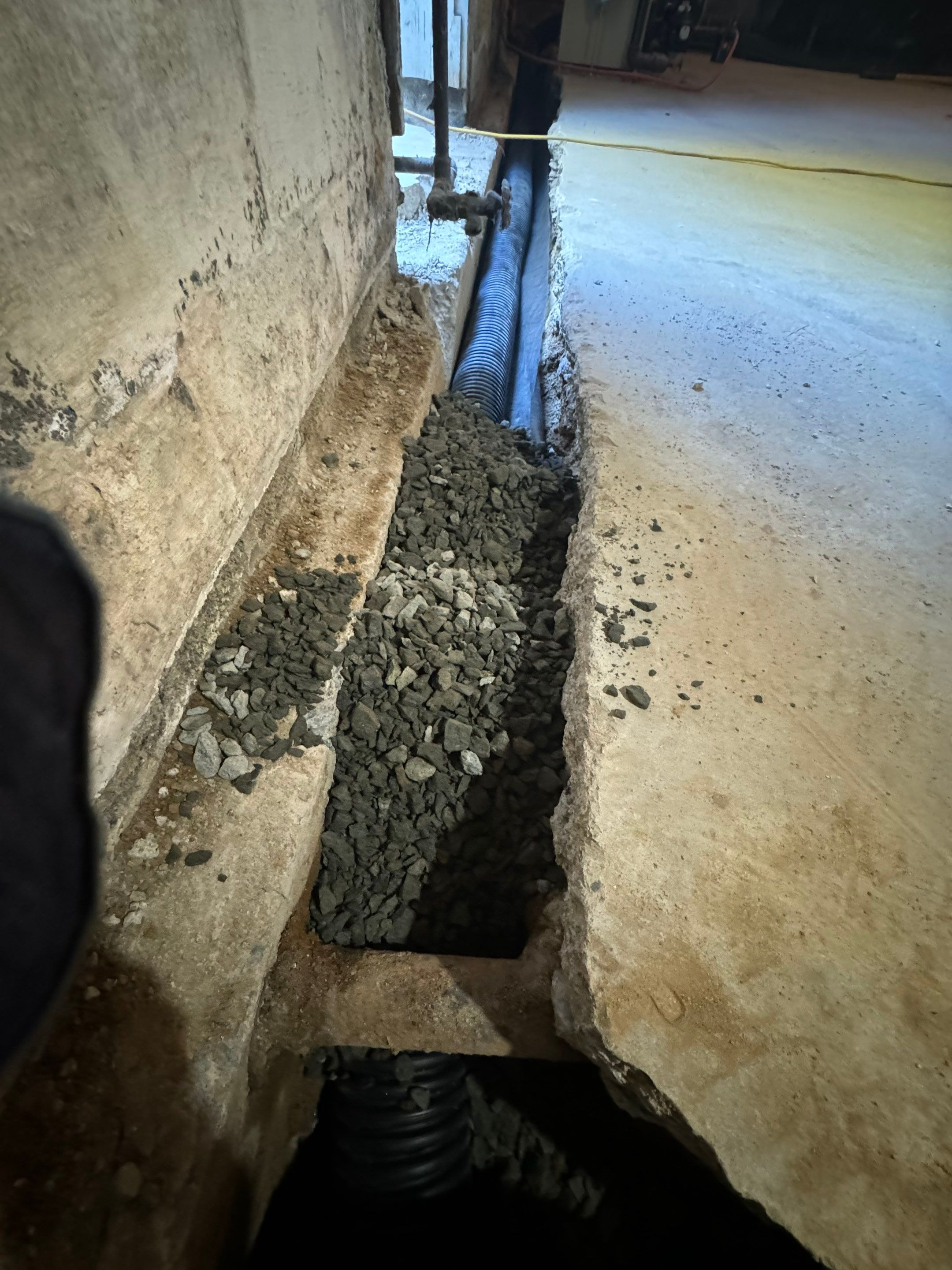 Interior French Drain Washington Township, NJ by Pure Service Pro, LLC 