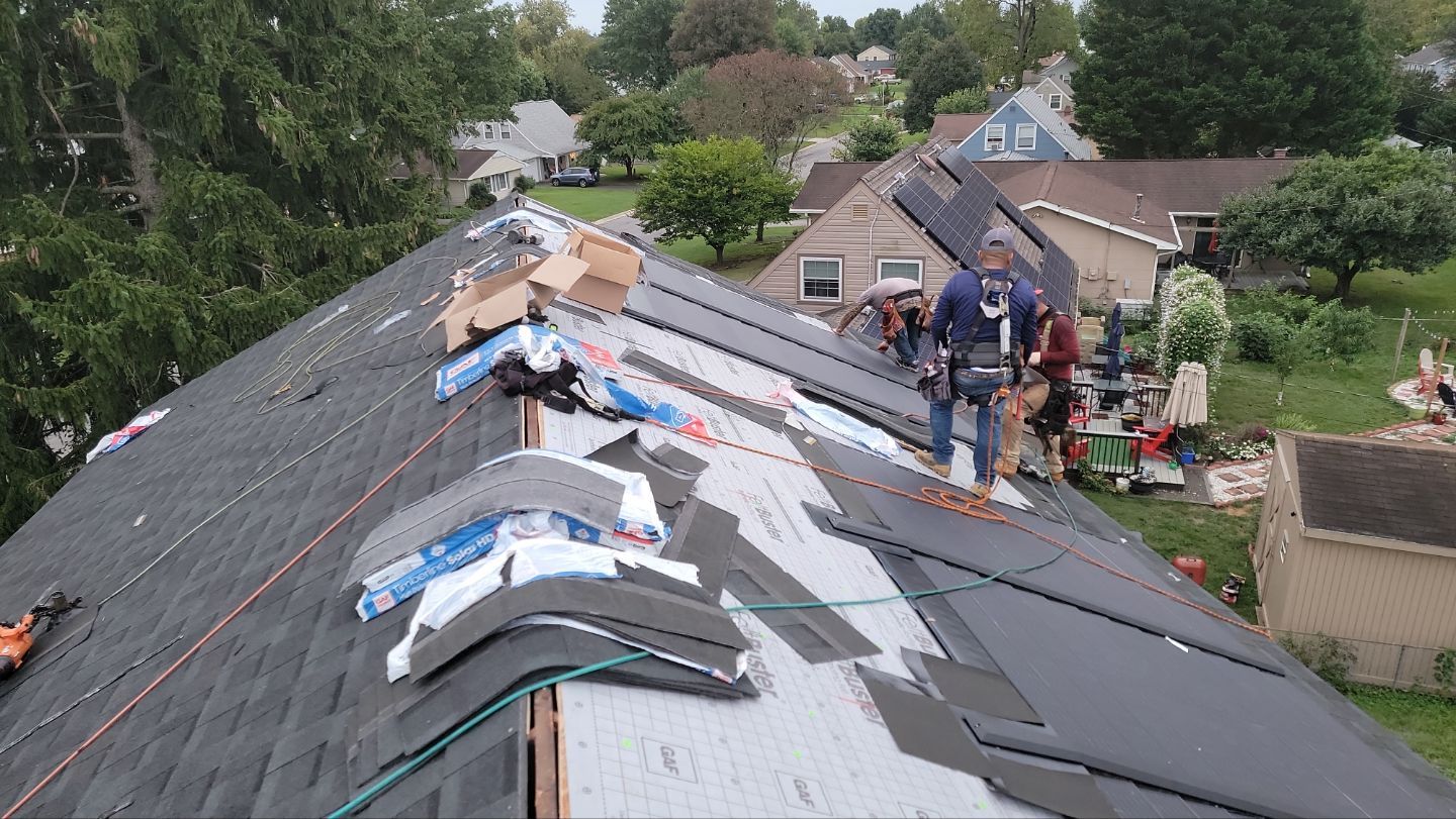 Roof and Solar Installation using GAF Timberline Solar HDZ by ExteriorPros