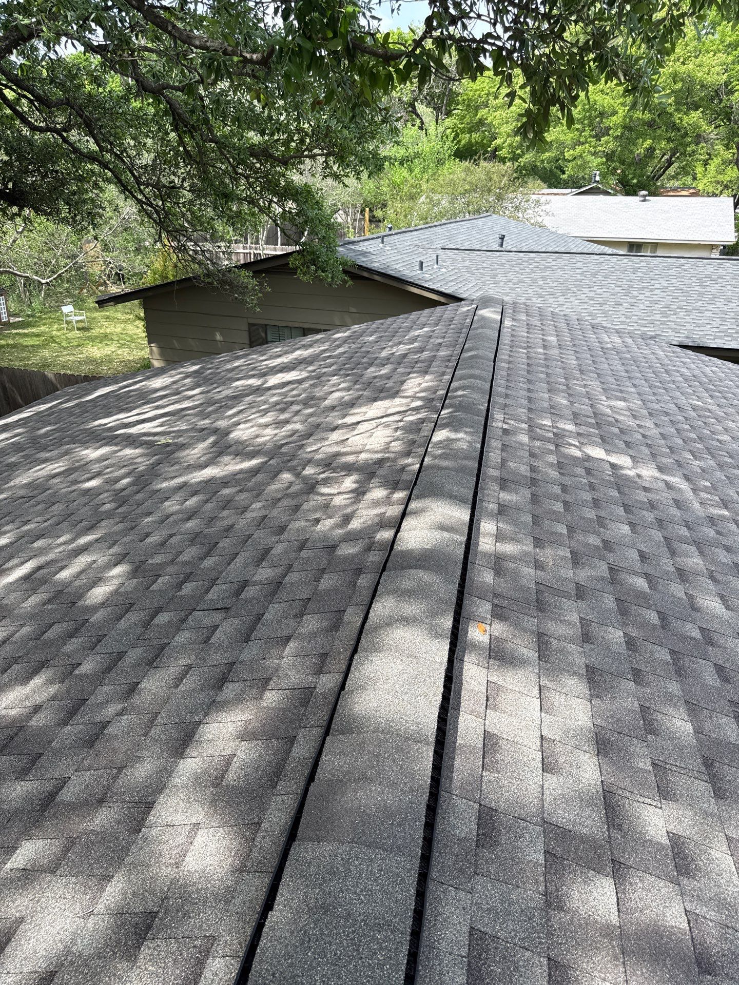 Residential Roof Replacement using GAF - HDZ - Weathered Wood by Action Exteriors Austin