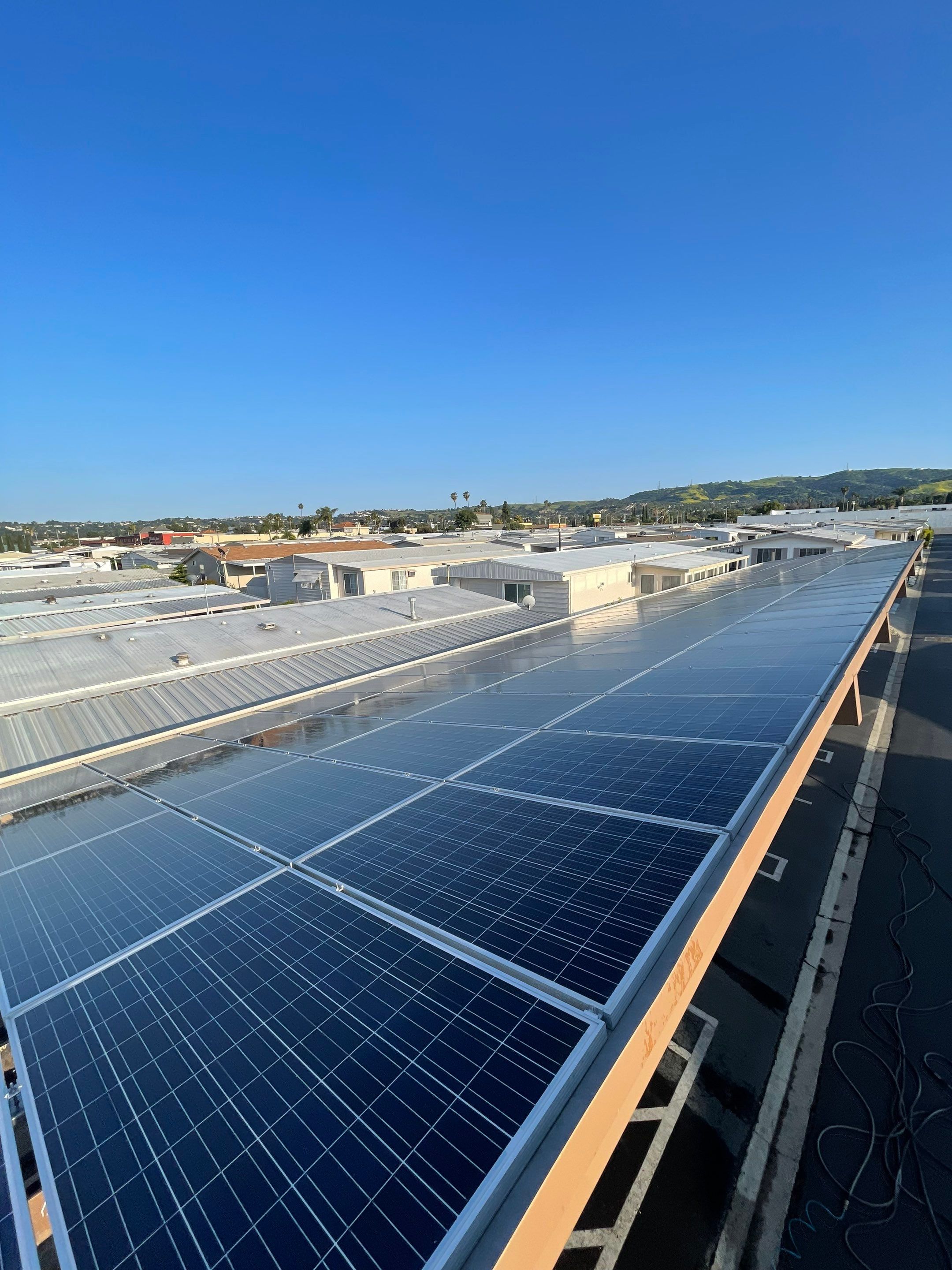 Commercial Solar Cleaning in Rowland Heights for Mobile Home Park by Palm Coast Solar Cleaning