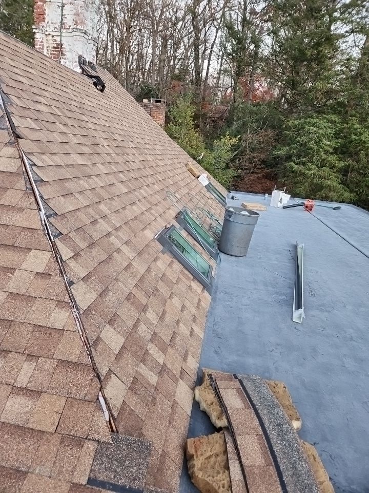 Residential Roofing Installation using Owens Corning TruDefinition Desert Tan by A Plus Exterior