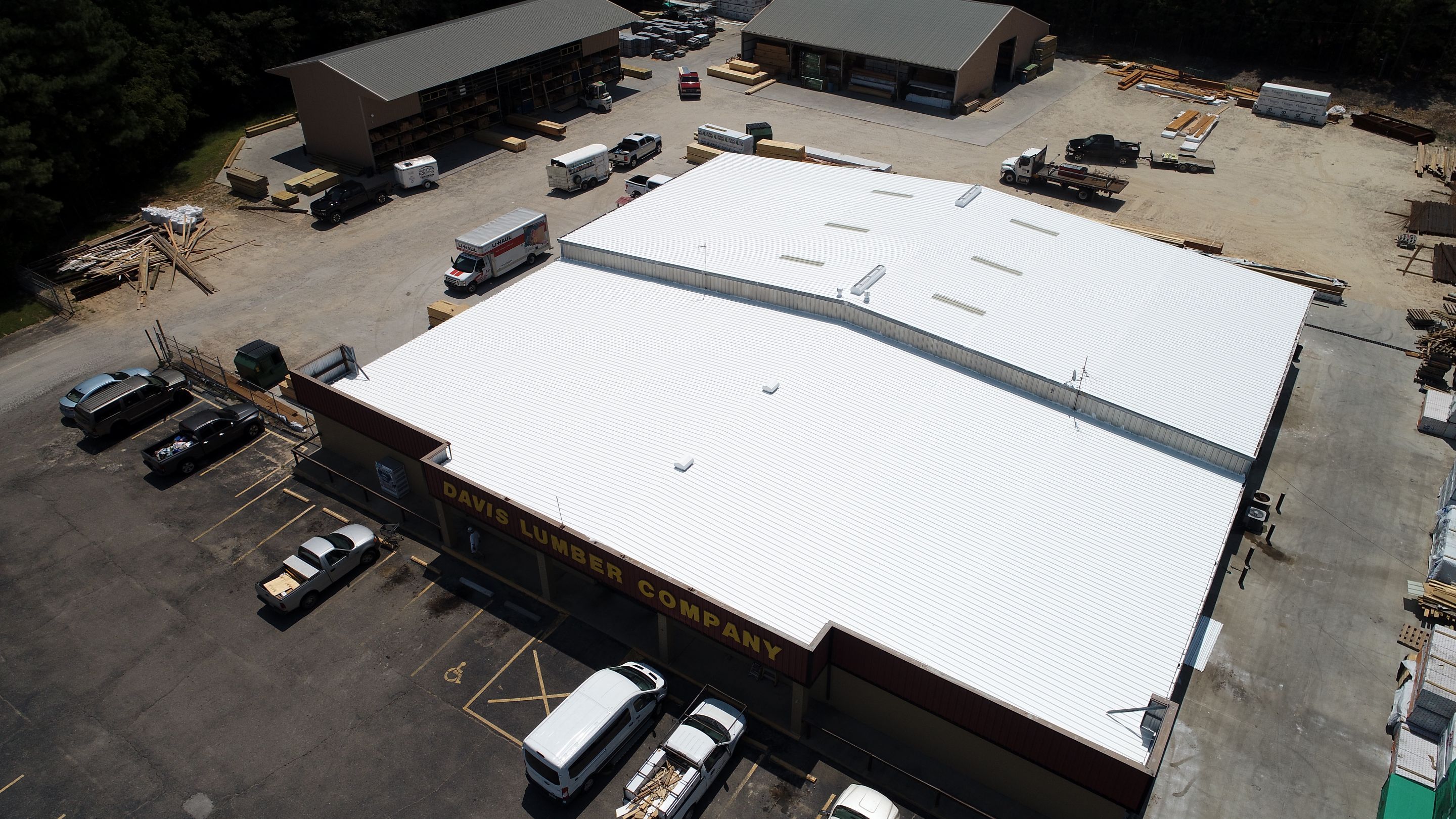 Commercial Roofing Installation using Aldocoat Coatings by Hostetler Roofing