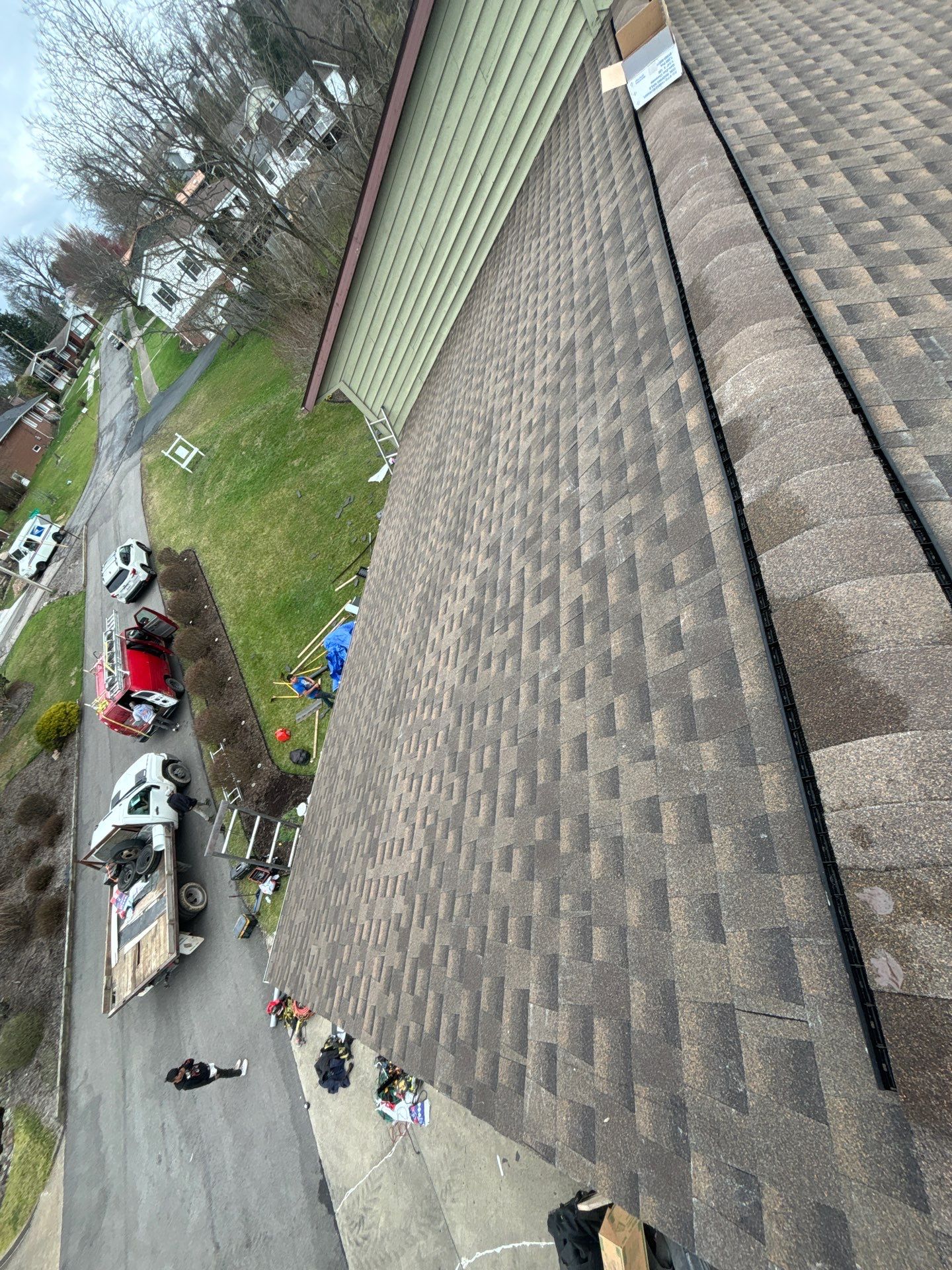 Residential Roofing Installation using GAF Timberline HDZ Pewter Gray by Rainstoppers Roofing