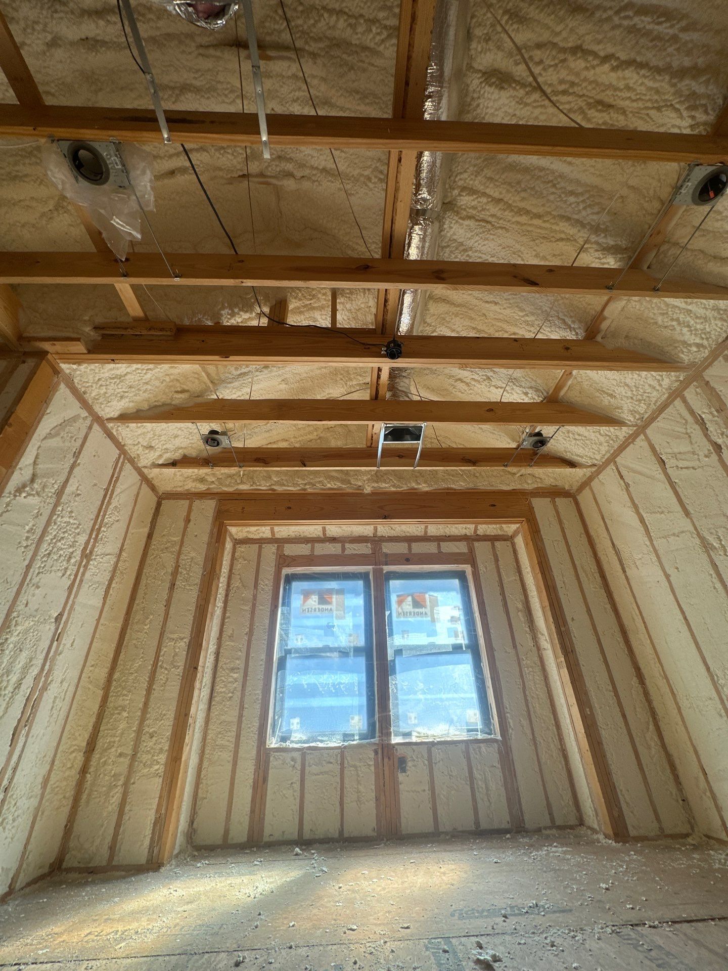 Fully encapsulated Dallas custom home  by Apex Insulation Solutions