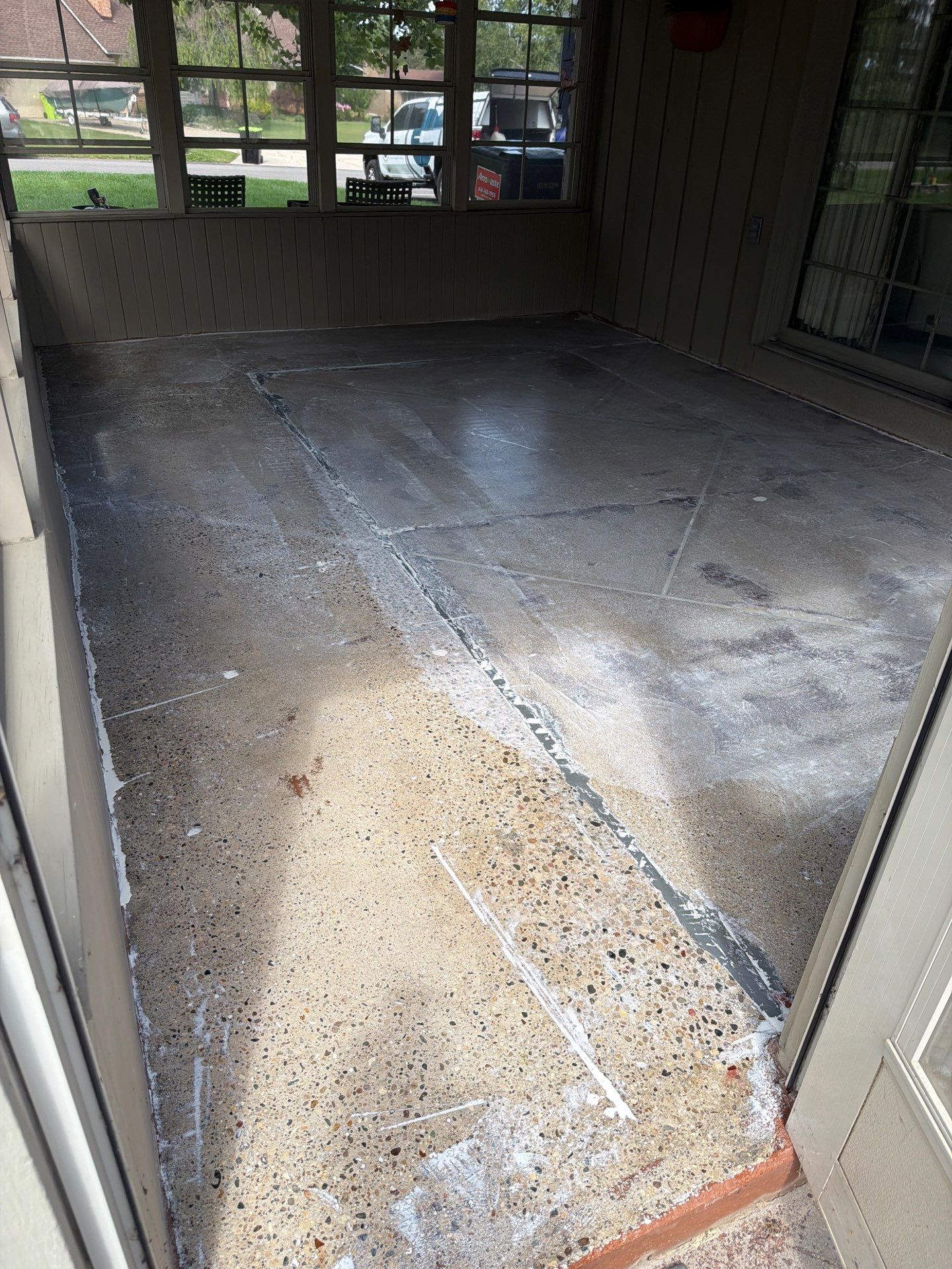 Epoxy Flake Floor installation in Grand Rapids Michigan! by Gordon Painting