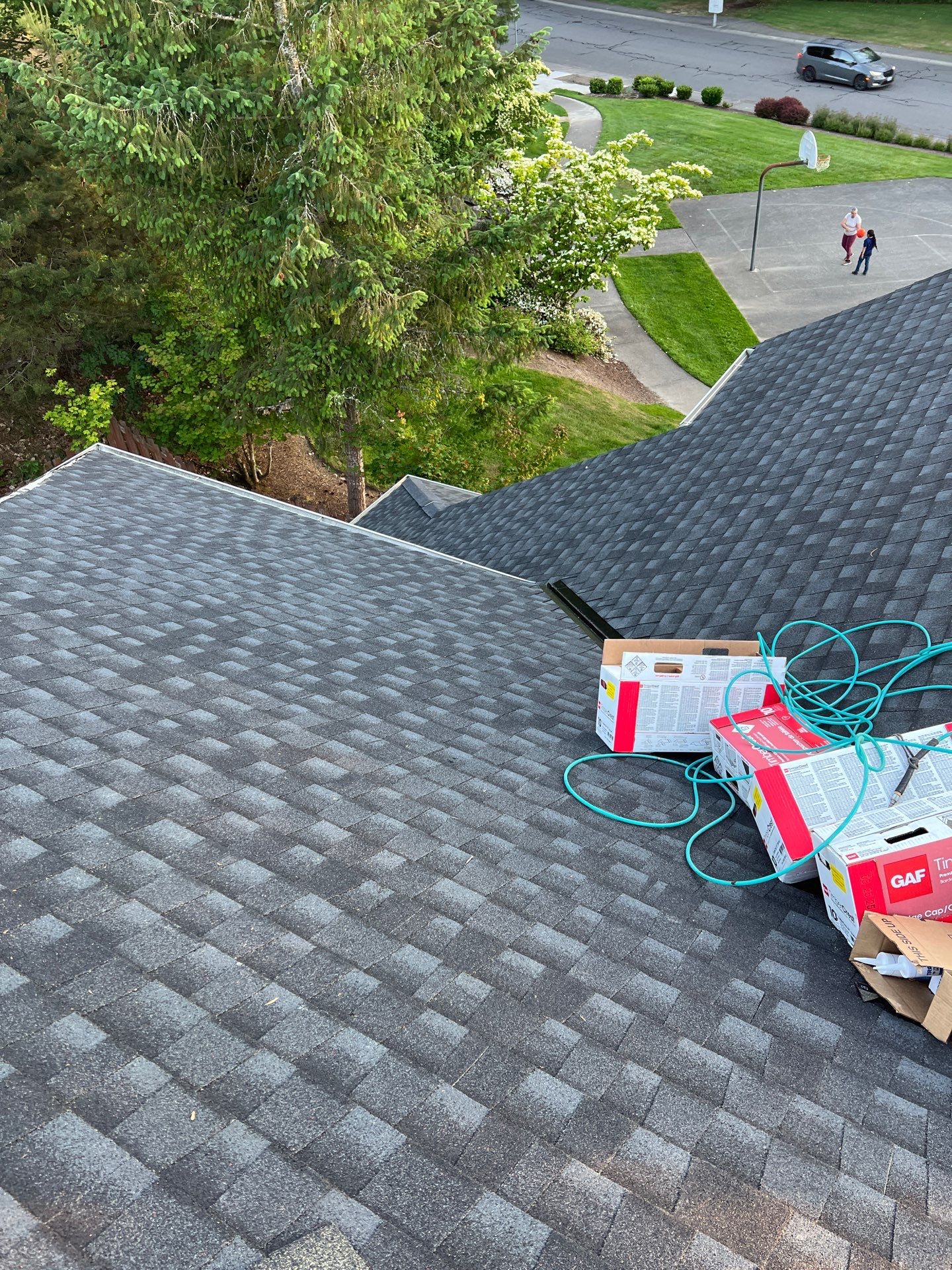 Residential Roofing Installation using GAF UHDZ Shingles by Roofing Formula LLC