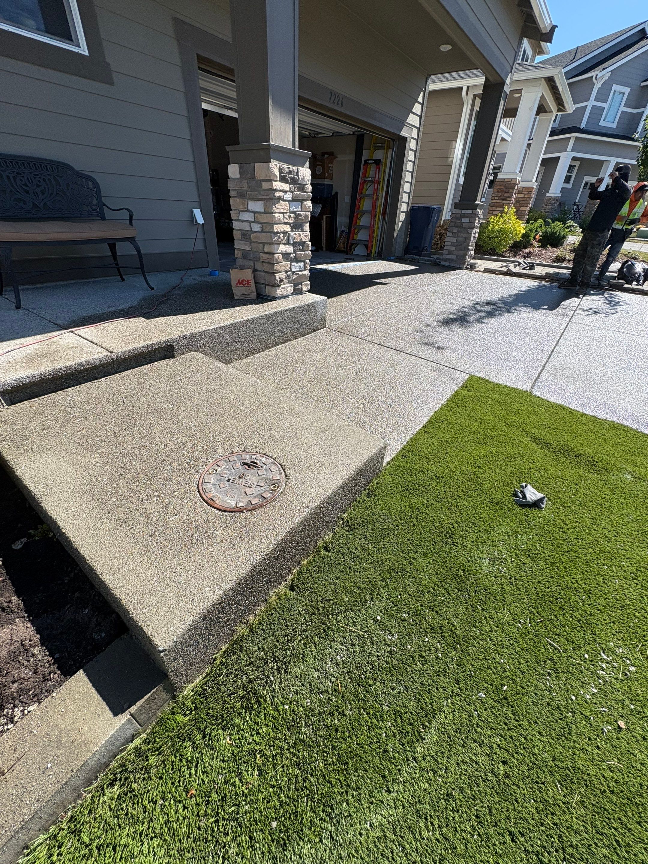 Concrete Driveway Makeover | Snohomish  by Jireh Asphalt & Concrete Inc 