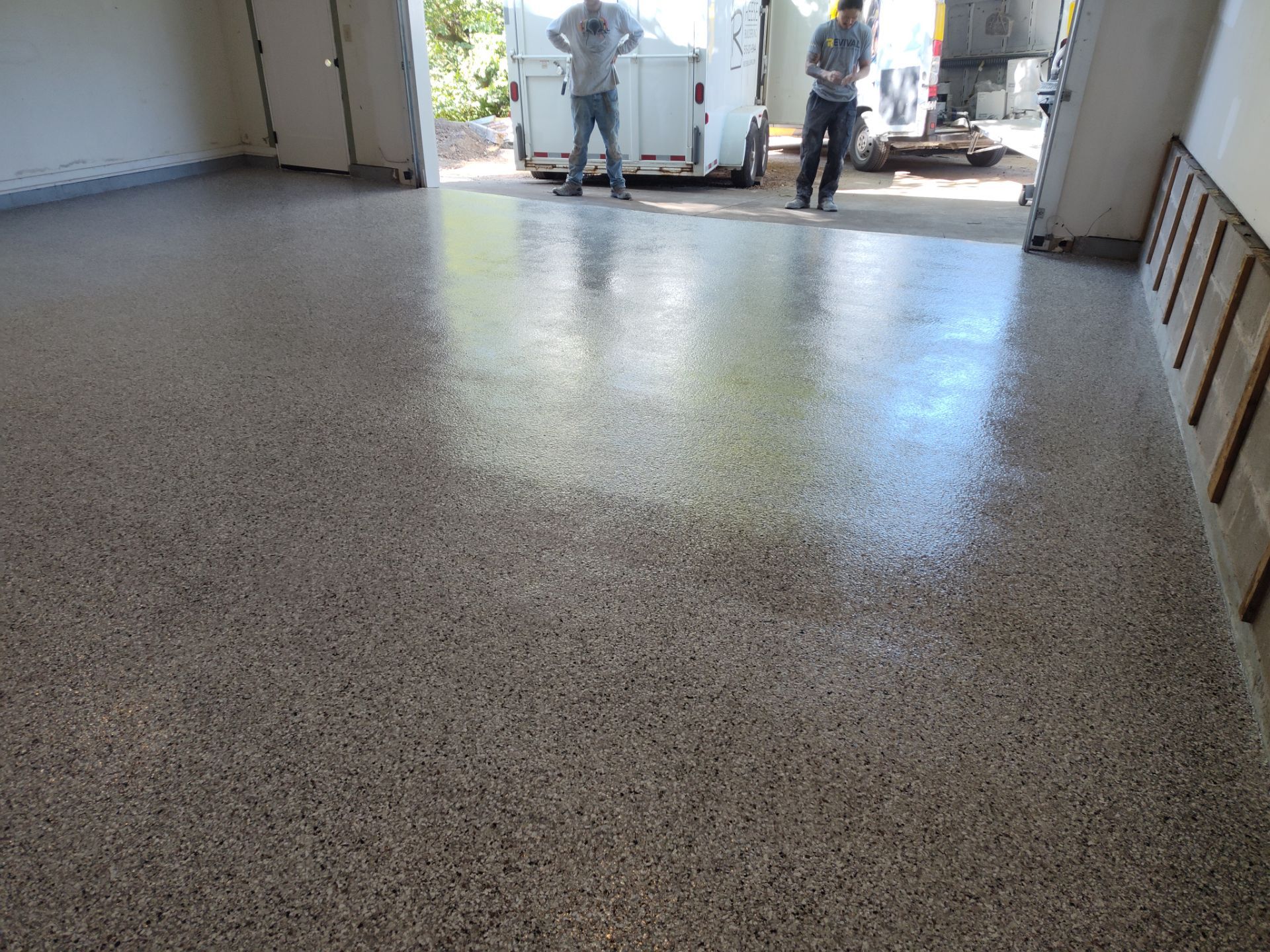 Alair Homeshow Remodel - Utility Room & Garage Coating by Revival Concrete Coatings