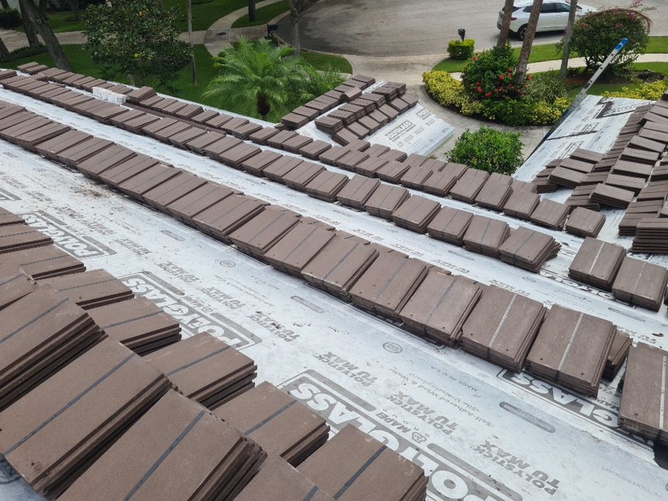 Residential Roofing Installation using Eagle Roofing Tile by BLUES BROTHERS ROOFING
