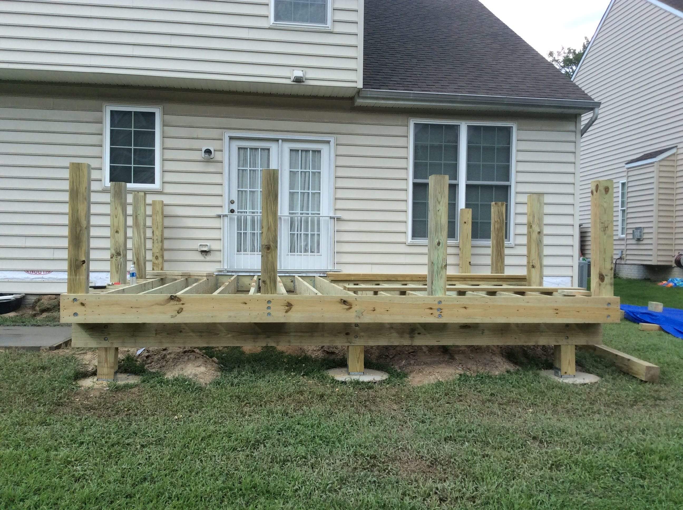 Deck Installation using New Composite Deck Board by Alpha Design Services