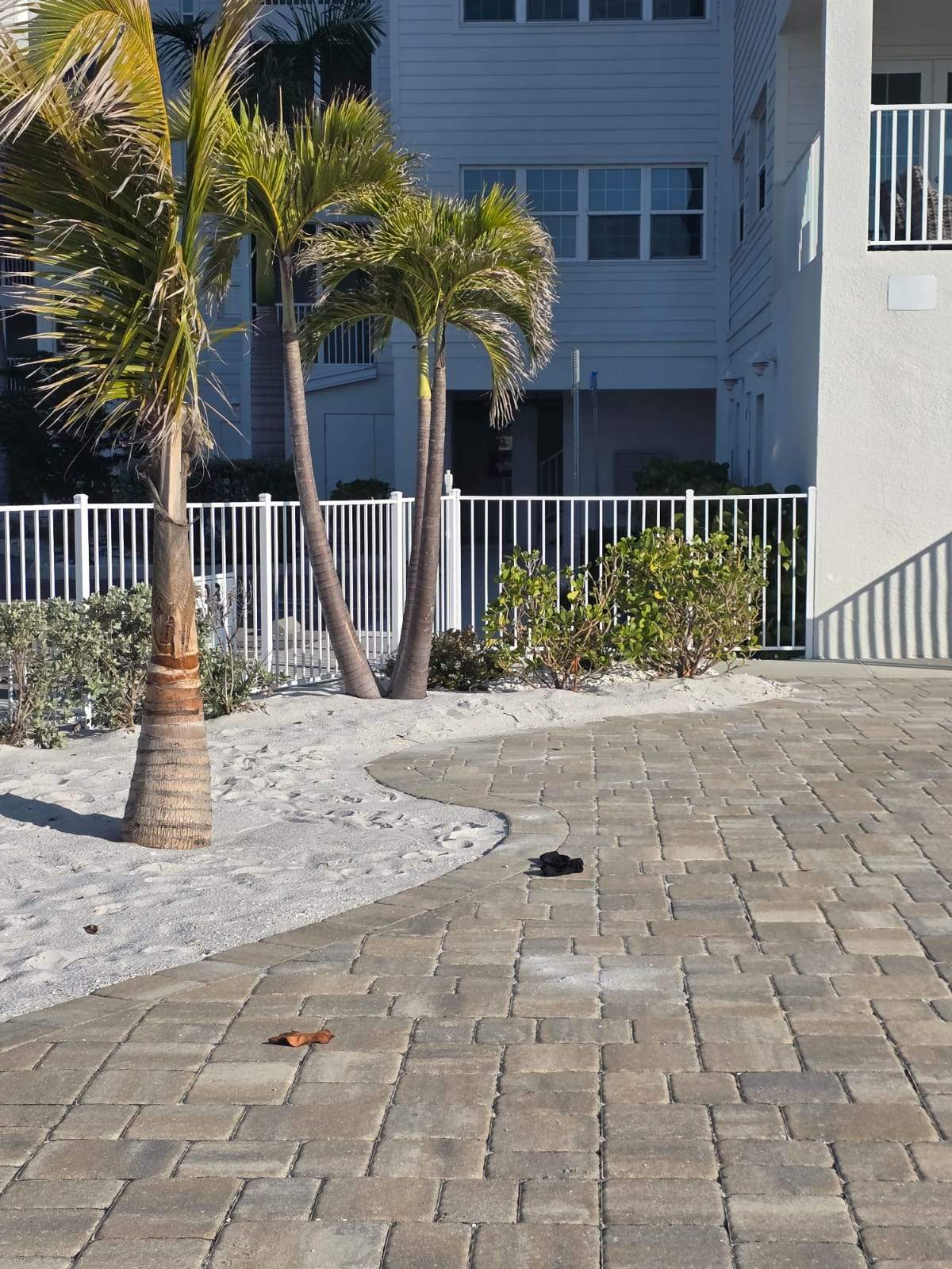 White Aluminum Railing Installation for Commercial Property in Port Charlotte by True Fence LLC