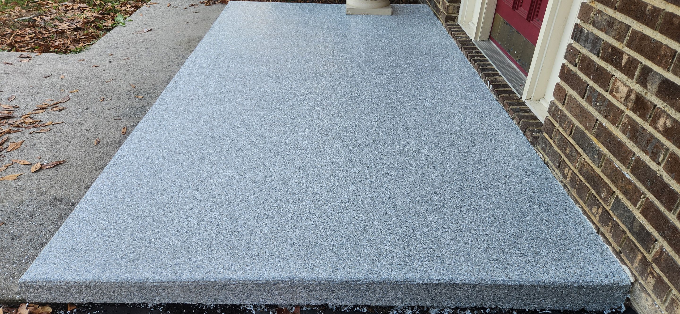 Porch & Garage Using Rocky Ridge & Creekbed by Elite Floor Solutions