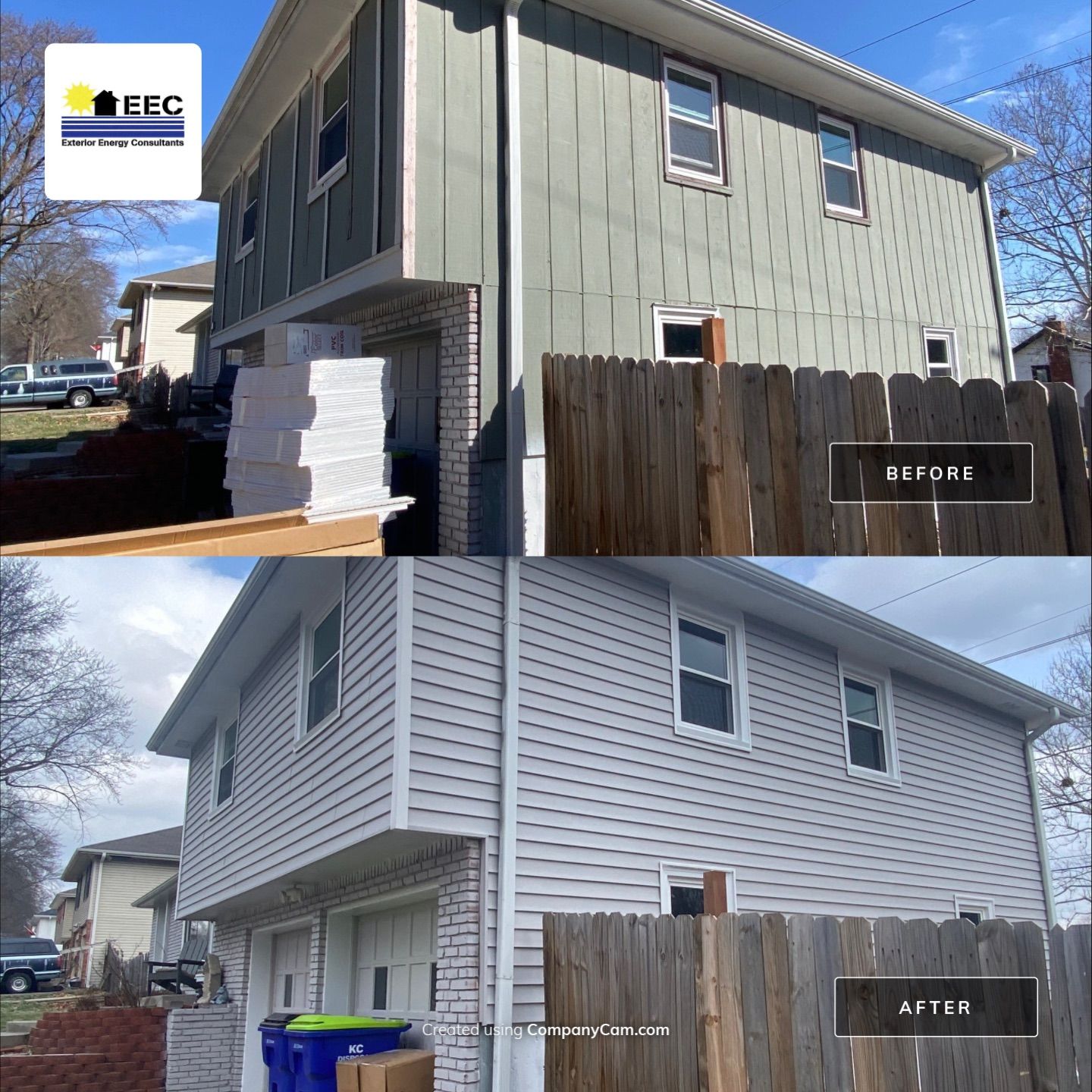 Installed New Vinyl Siding by EEC Windows, Siding & Roofing