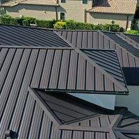 .032 Aluminum 1.5" Mechanical Seam Dark Bronze 