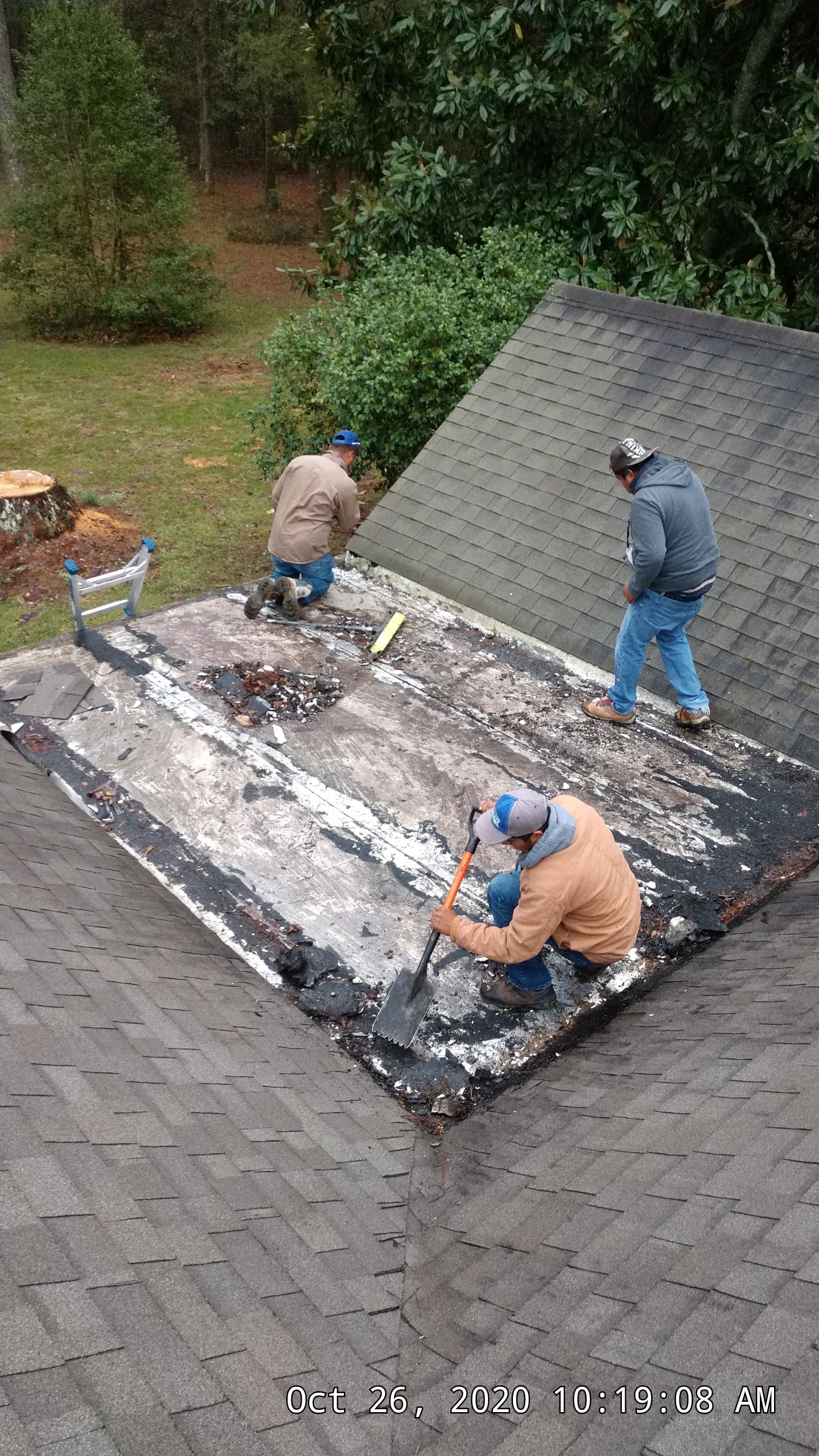 Residential Roofing Installation using 50 mil PVC by Hostetler Roofing