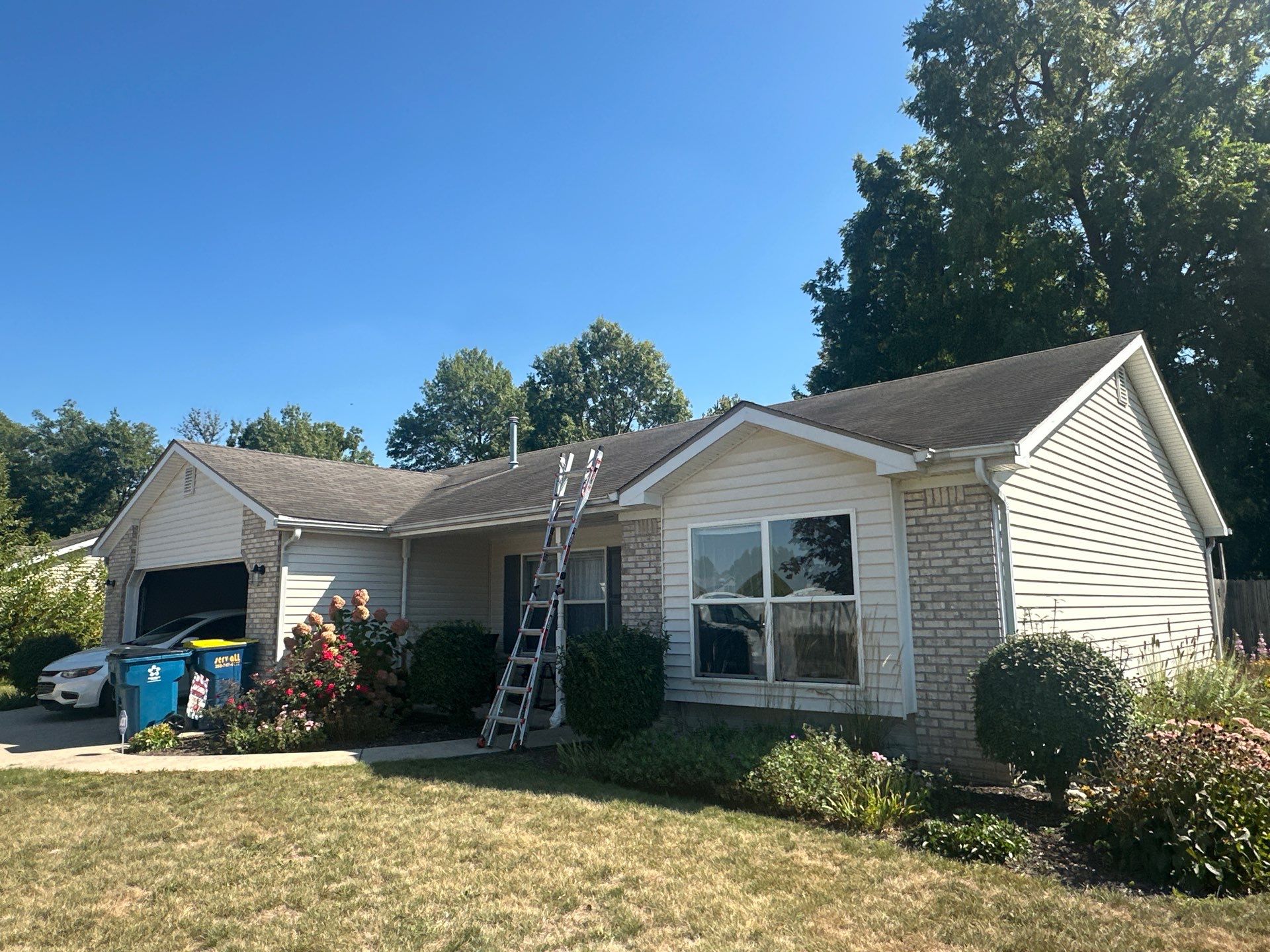 Mechanically Seamed Standing Seam Roof in Ossian, Indiana with Black Finish by 4Ever Metal Roofing