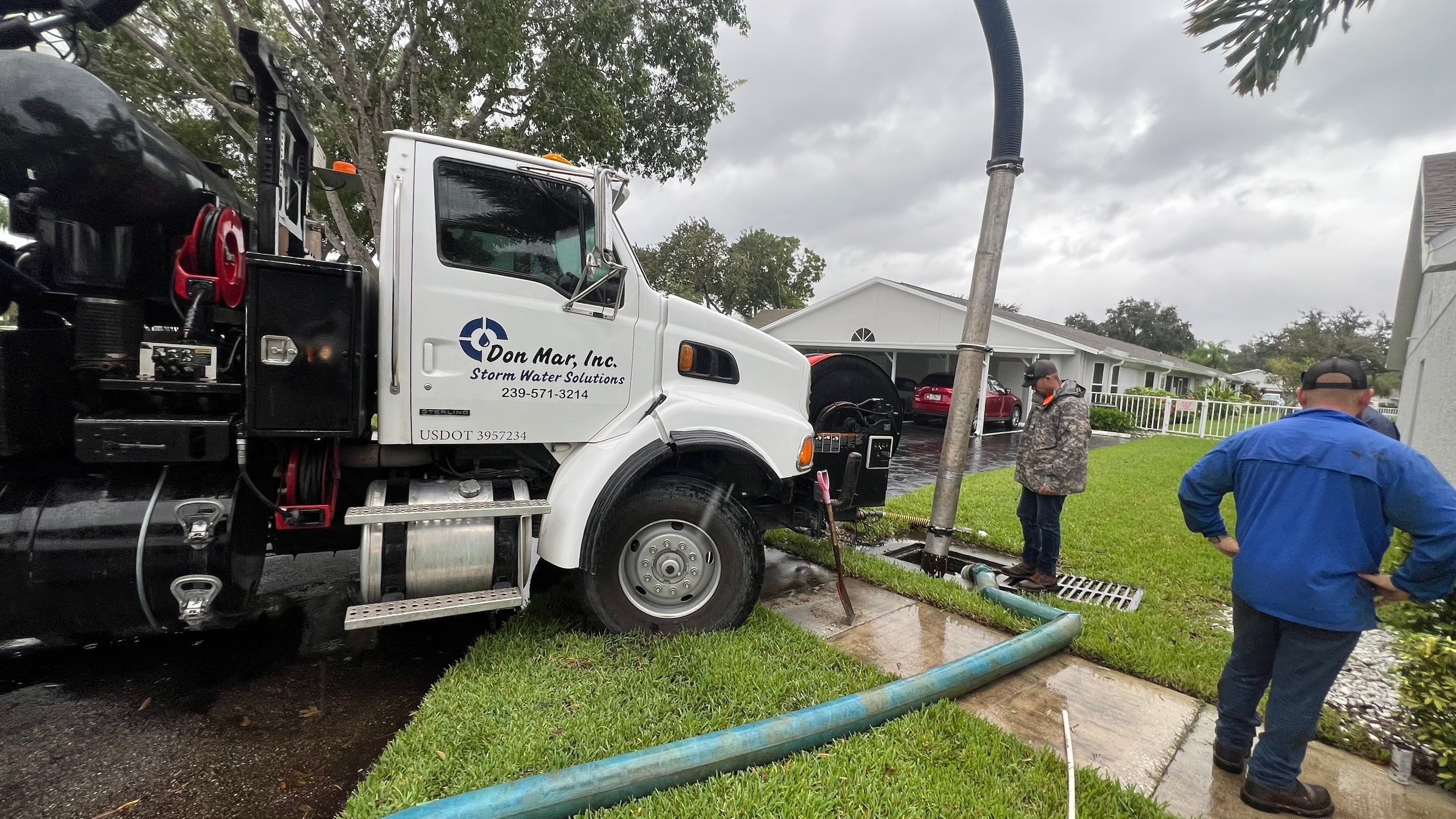 Naples Community Stormwater Blockage by Don Mar, Inc. Storm Water Solutions