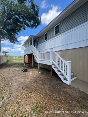 Exterior Stair Repair and Sidewalk Installation in Oak Island, NC