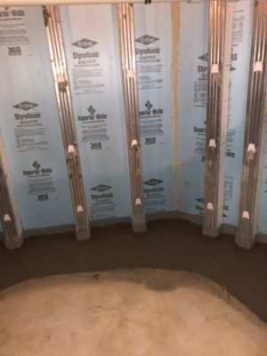 Interior French Drain Job in Summit, NJ