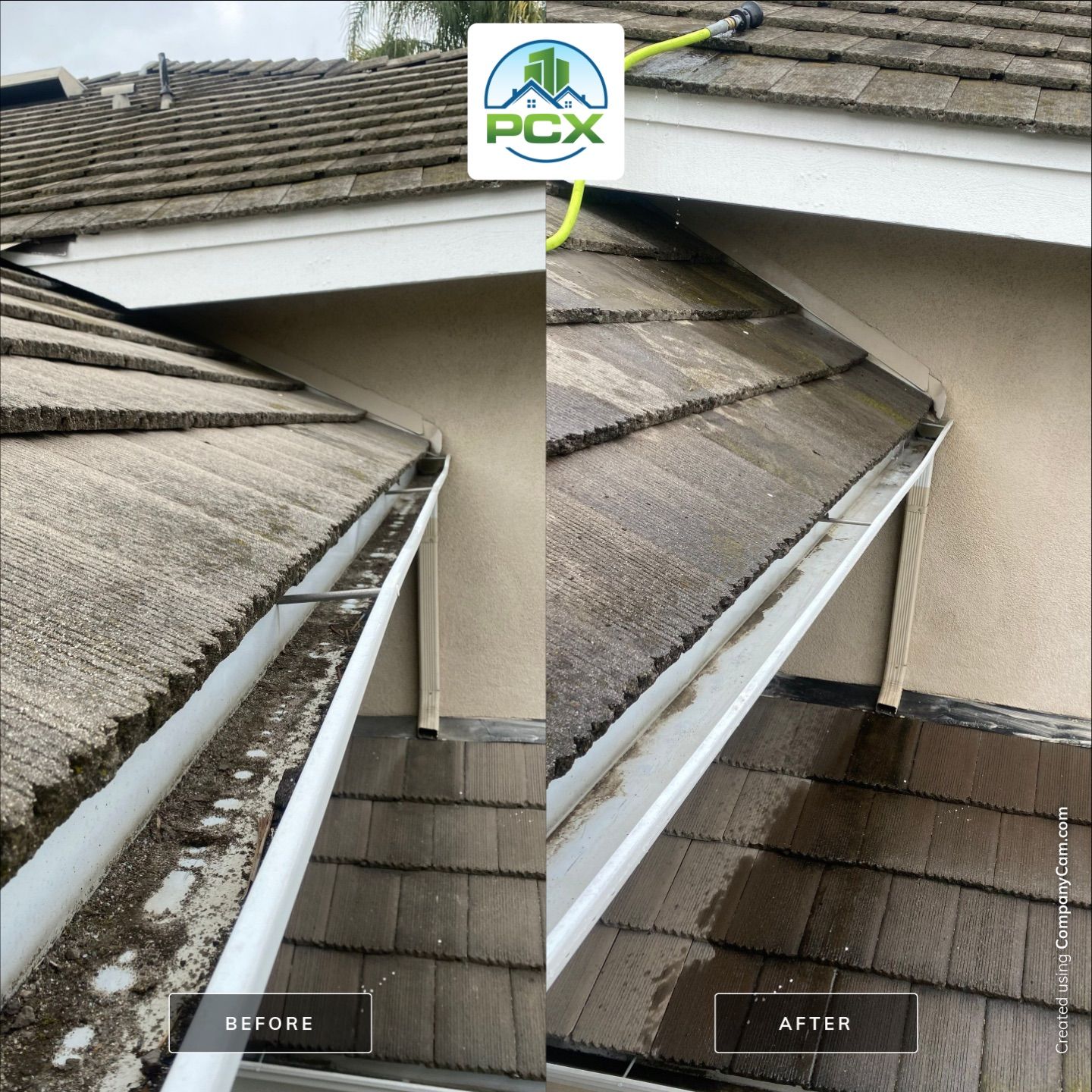 Gutter flush and window cleaning by Property Cleaning Experts