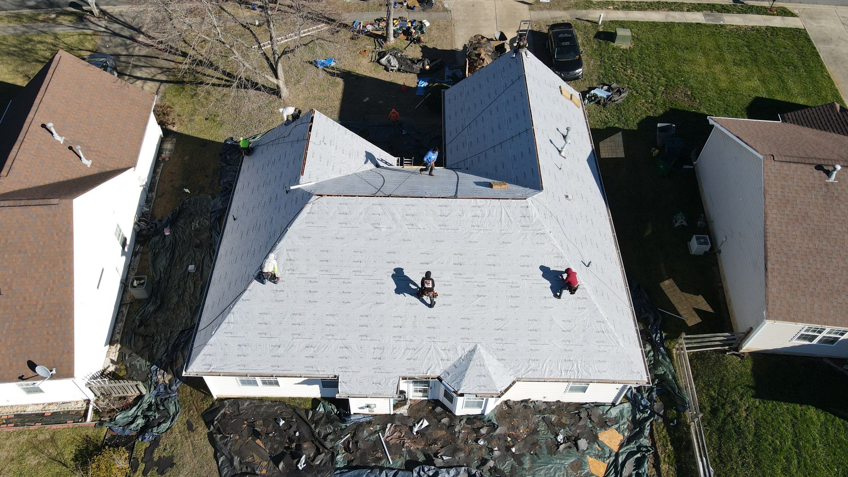 Residential Roofing Installation using GAF Timberline HDZ Charcoal by RISE Roofing & Restoration, LLC