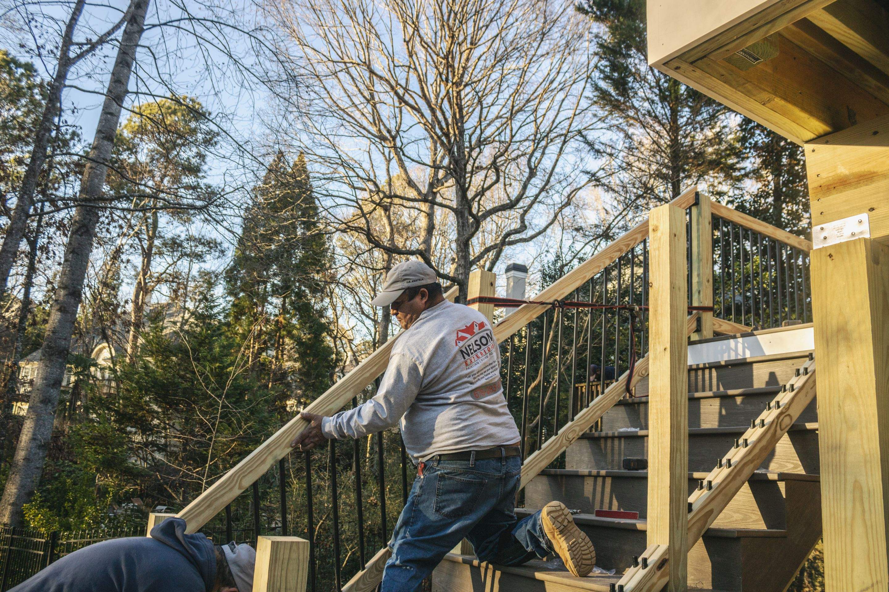 Deck Build using Deckorators Venture Series Decking in Alpharetta, GA by Nelson Exteriors 