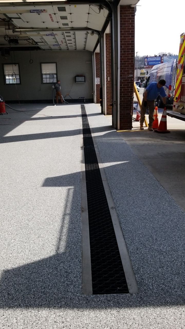 Dover Firehouse with their new Smoke Floor! by Spectrum Painting, LLC