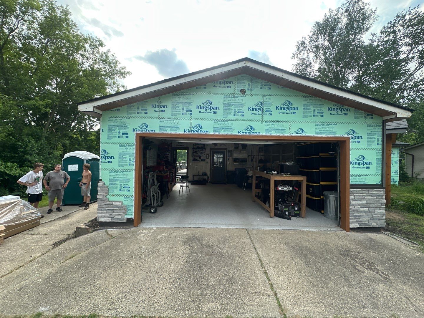 Siding Replacement using Alside Gray Oak by 180 Contractors