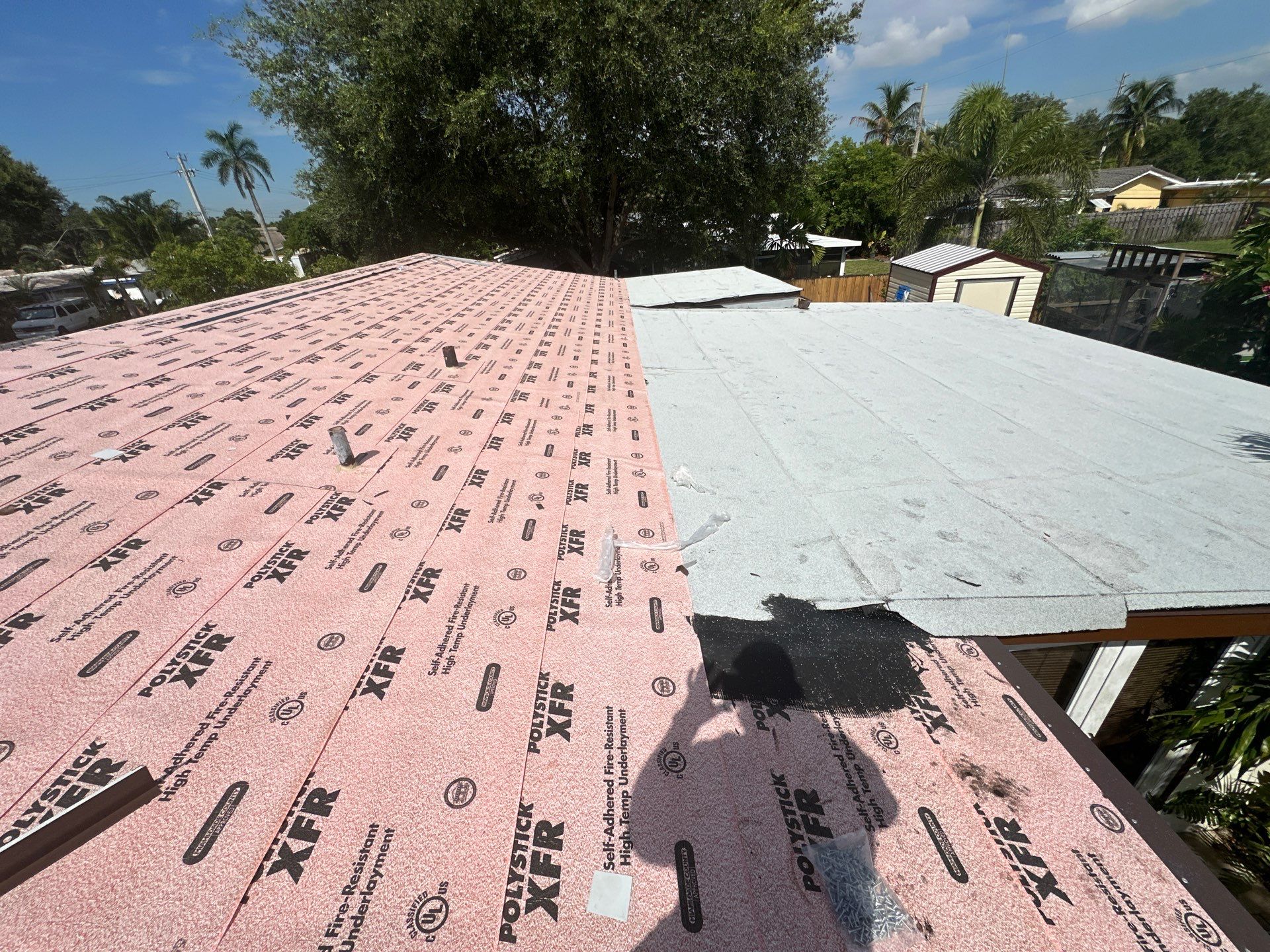 Residential Roofing Installation using Polyglass XFR and Polyanchor by Nast Roofing