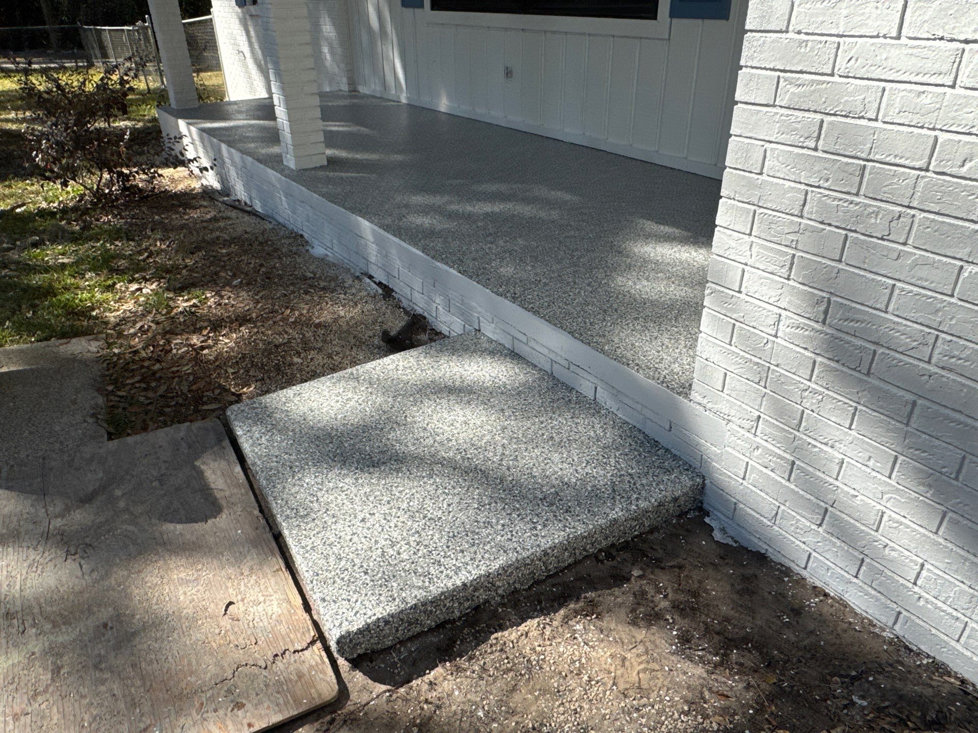 Carport in High Springs, FL in Slate Stone by Cross Creek Concrete Coatings