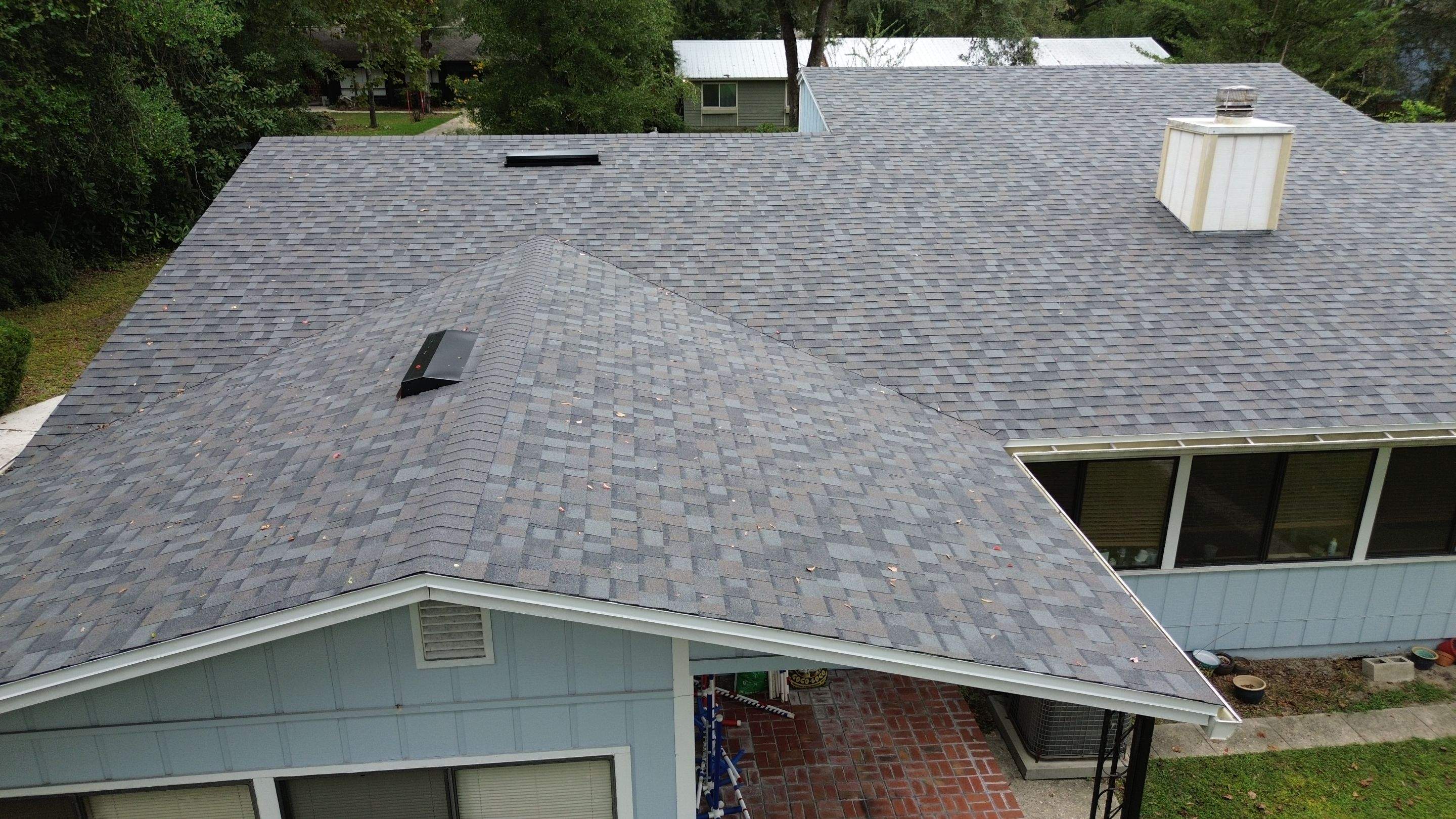 Reroof with Skylight in Gainesville, FL by Brehm Roofing